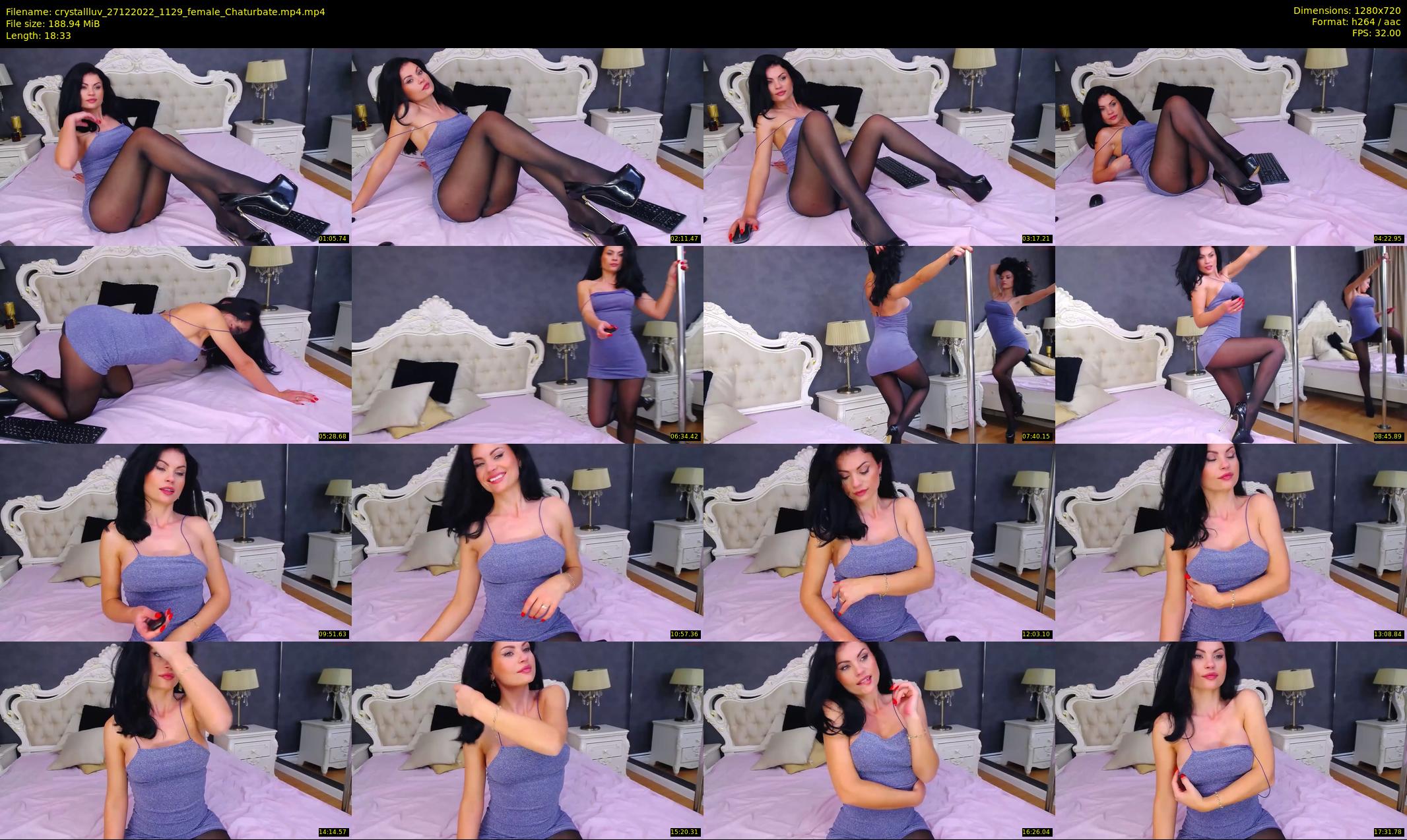crystallluv — 19 minute Chaturbate female cam show recording, 720p, Dec 27, 2022