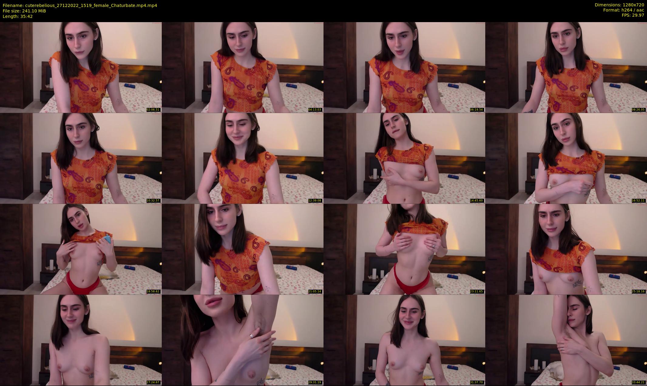 cuterebelious — 36 minute Chaturbate female cam show recording, 720p, Dec 27, 2022