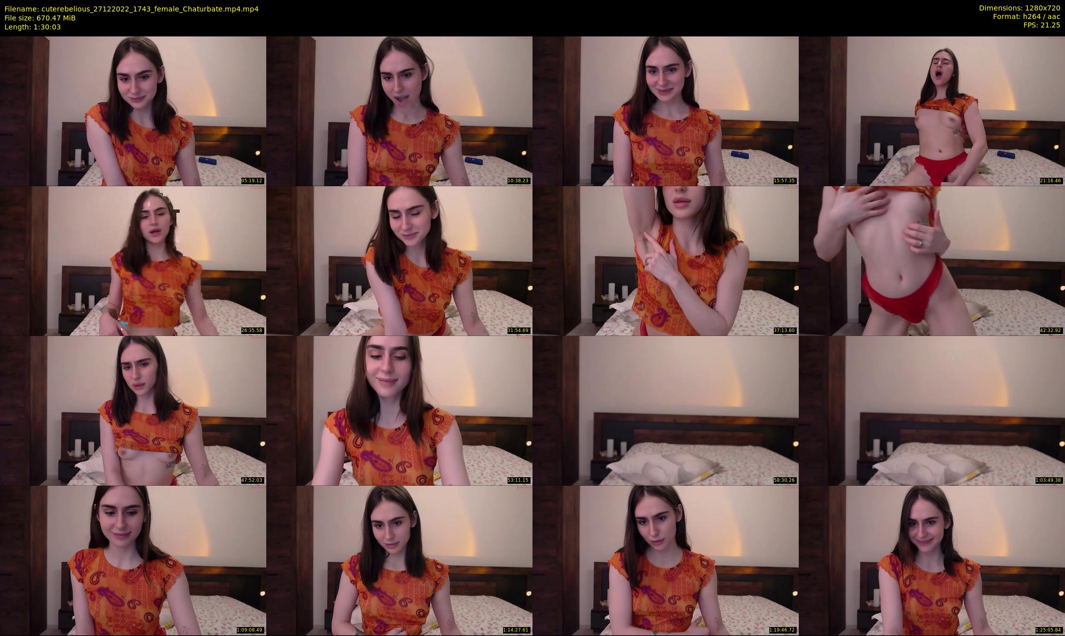 cuterebelious — 91 minute Chaturbate female cam show recording, 720p, Dec 27, 2022