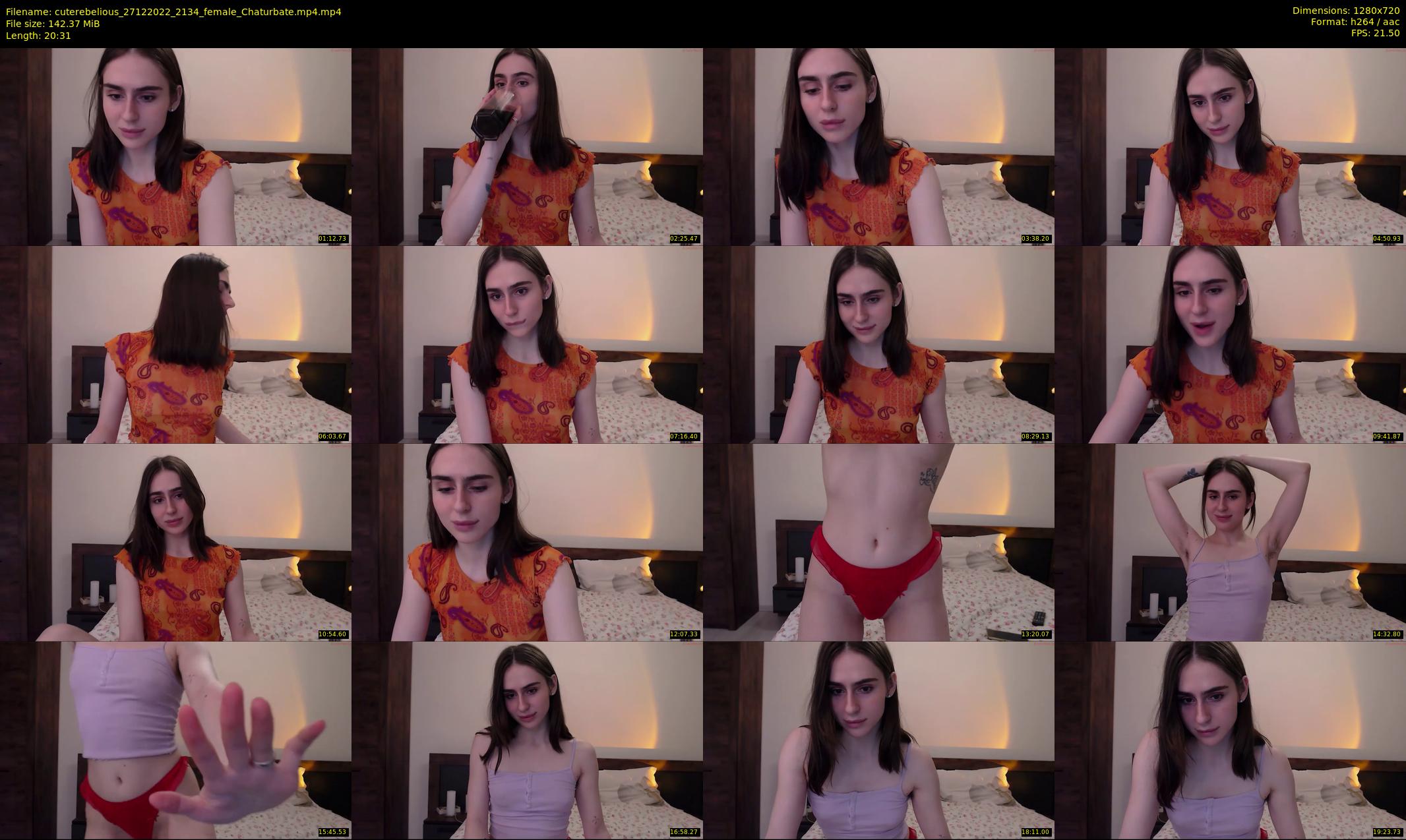 cuterebelious — 21 minute Chaturbate female cam show recording, 720p, Dec 27, 2022