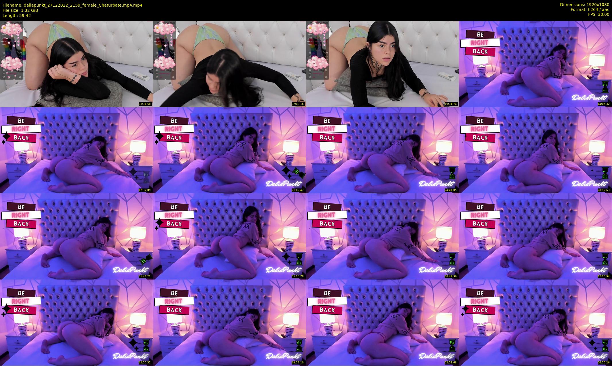 daliapunkt — 60 minute Chaturbate female cam show recording, 1080p, Dec 27, 2022