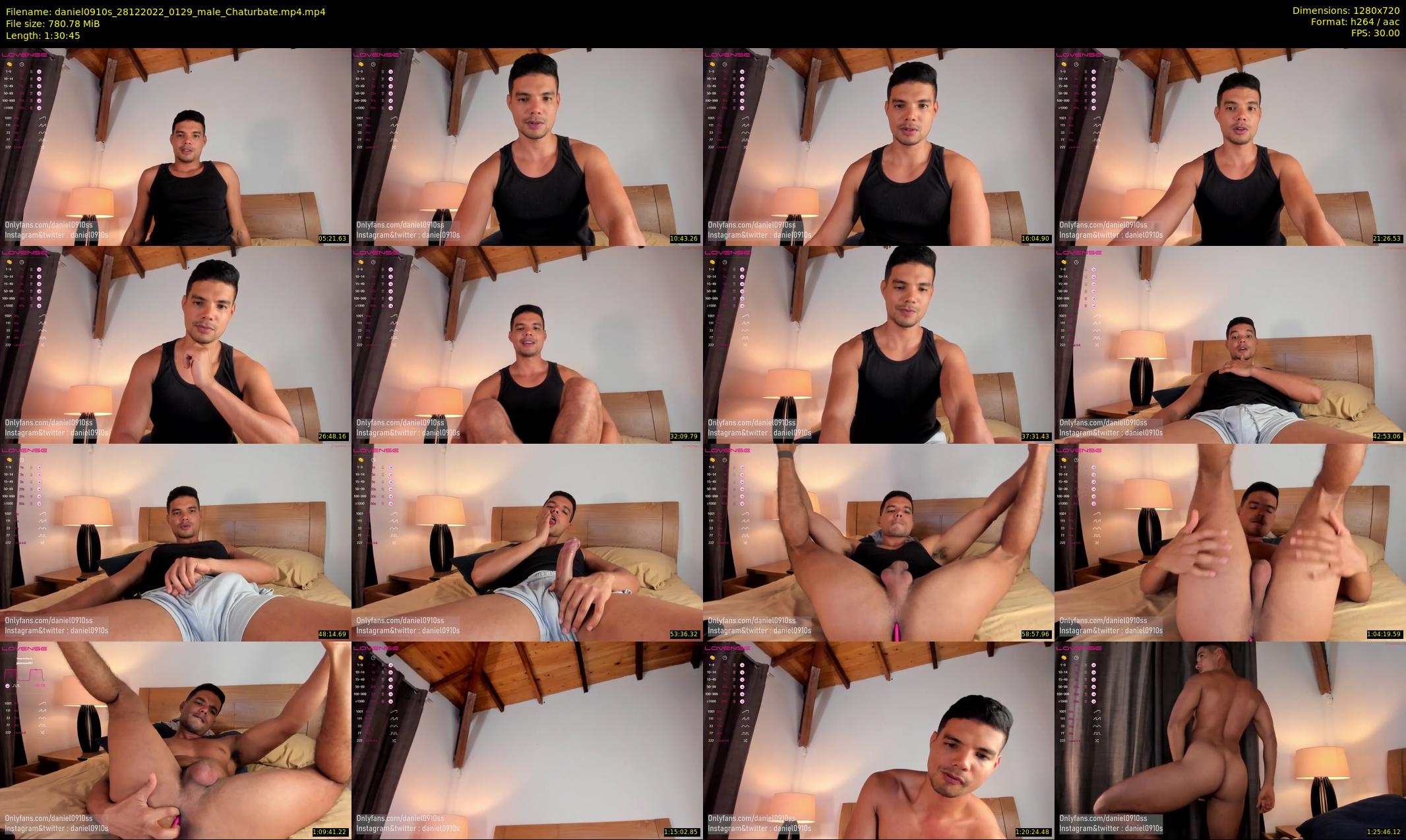 daniel0910s — 91 minute Chaturbate male cam show recording, 720p, Dec 28, 2022