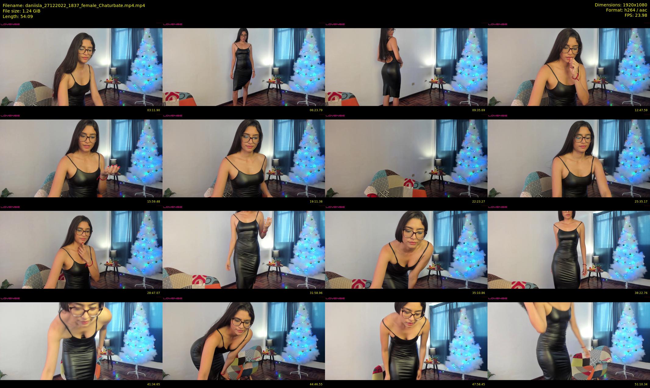 daniisla — 55 minute Chaturbate female cam show recording, 1080p, Dec 27, 2022