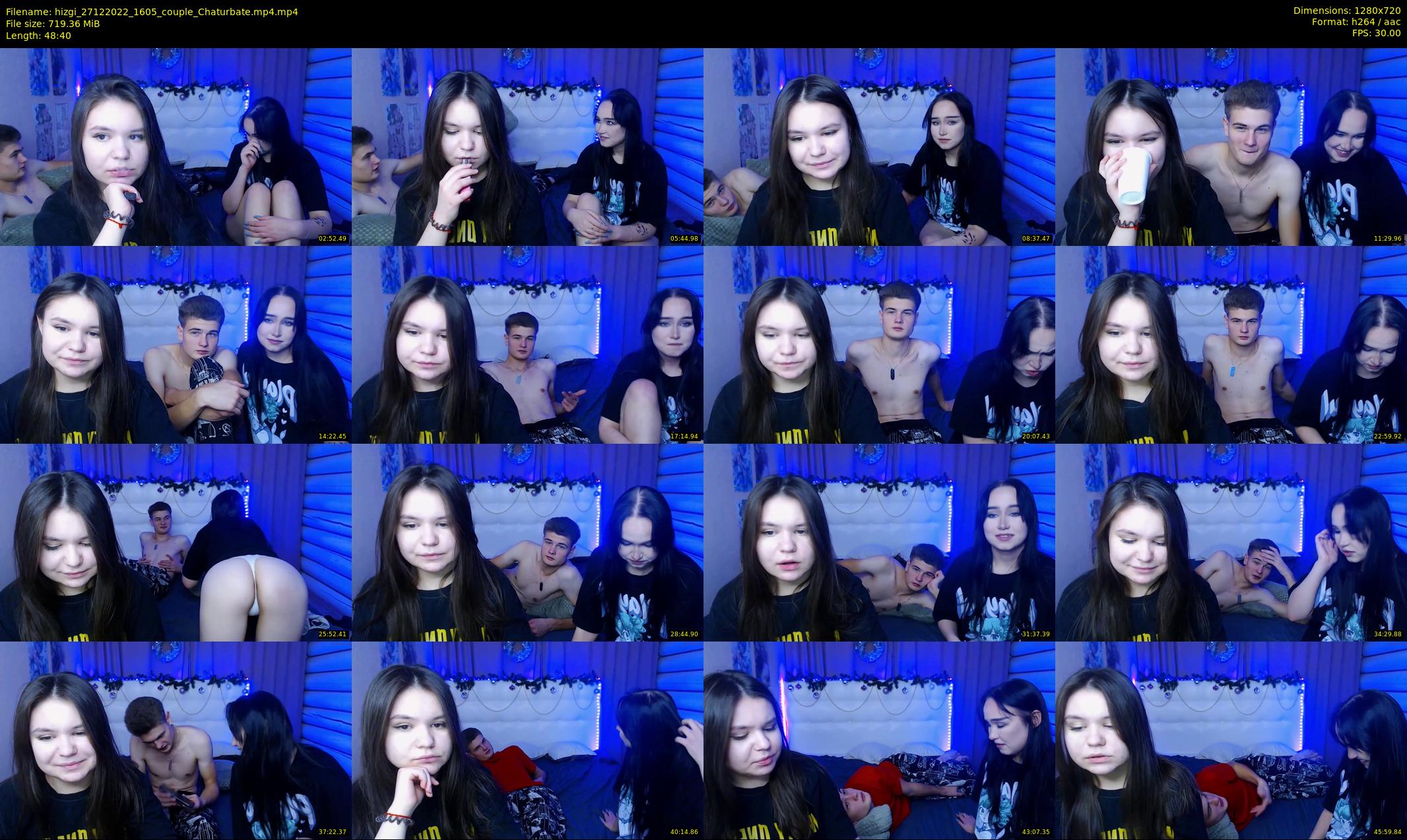 hizgi — 49 minute Chaturbate couple cam show recording, 720p, Dec 27, 2022