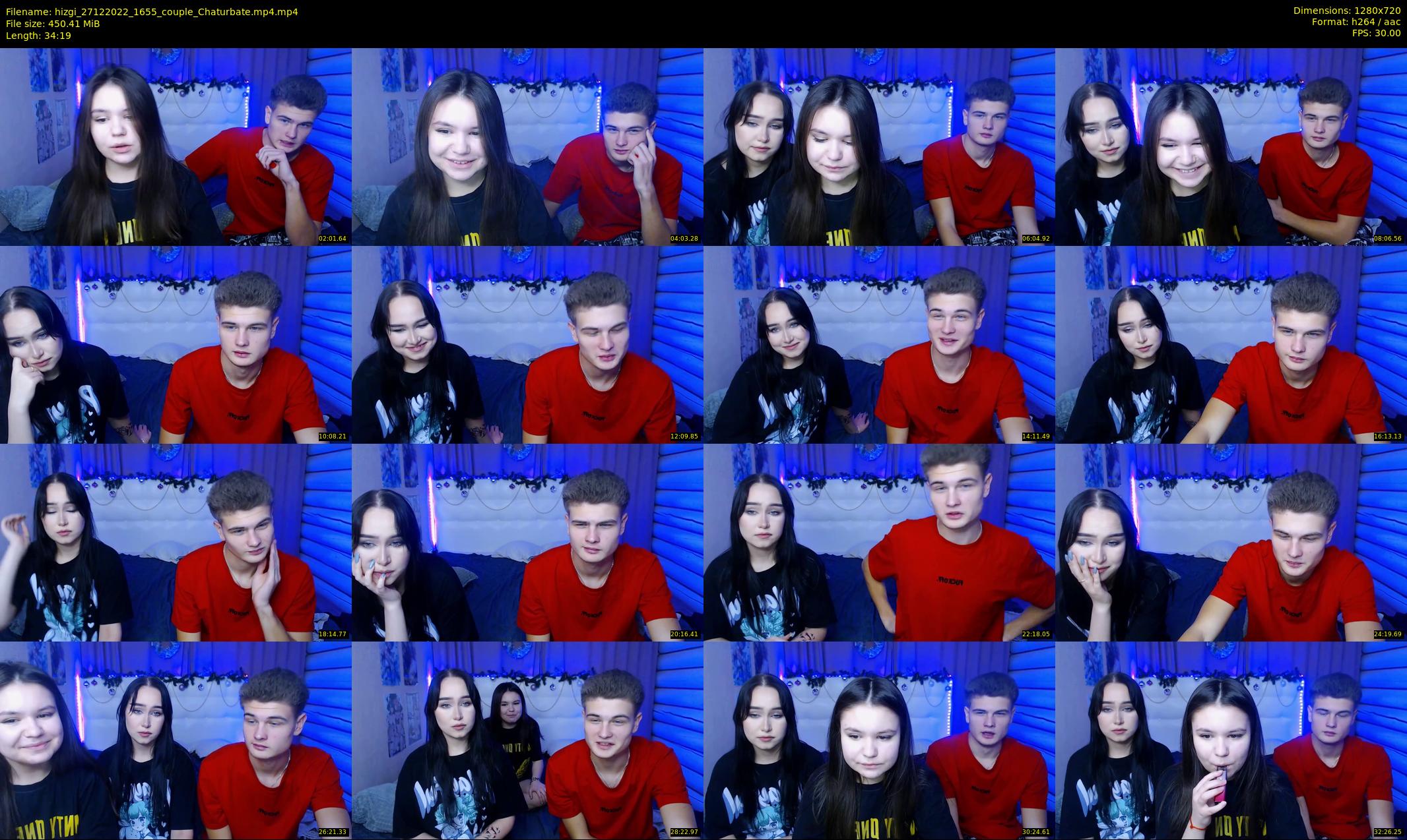 hizgi — 35 minute Chaturbate couple cam show recording, 720p, Dec 27, 2022