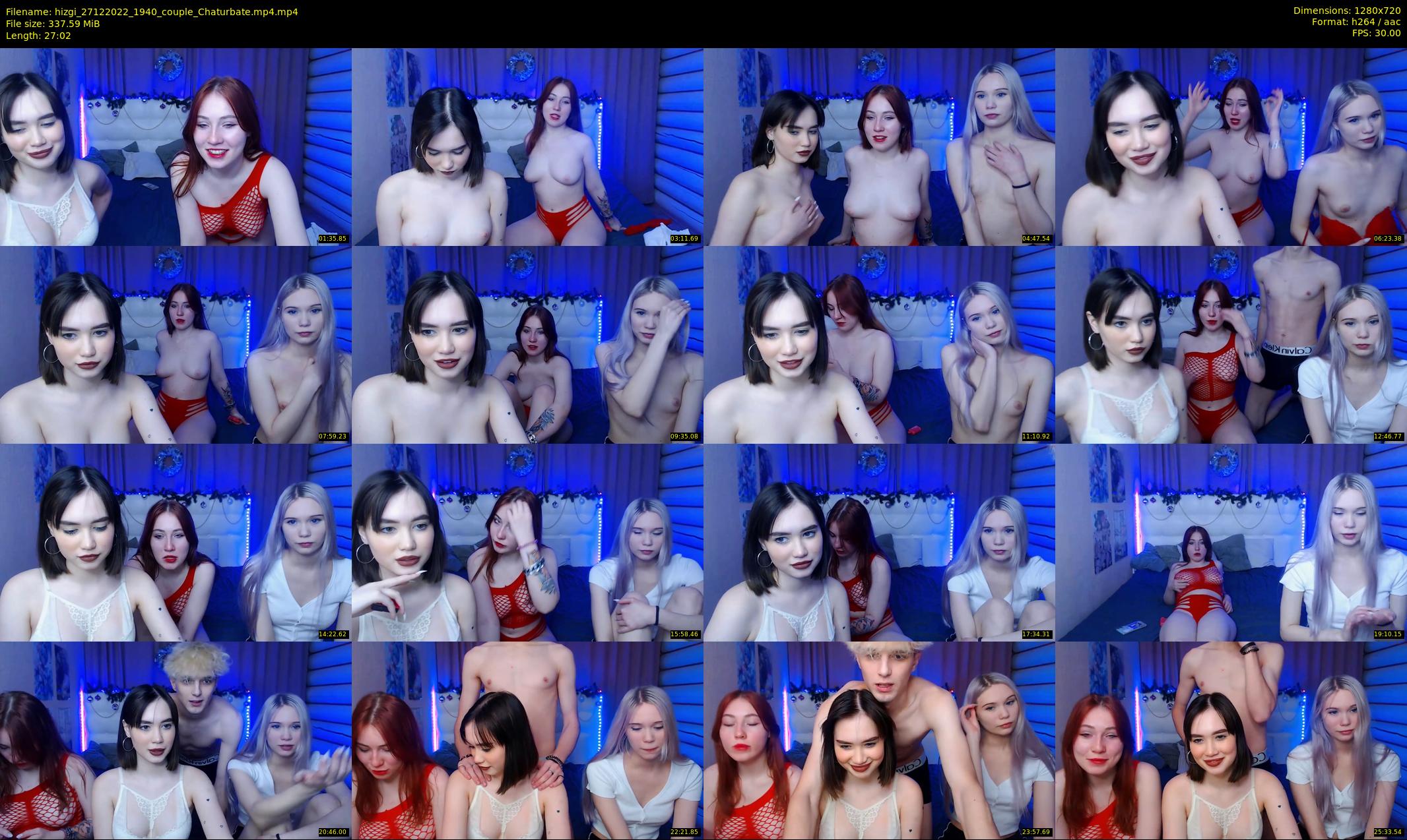 hizgi — 28 minute Chaturbate couple cam show recording, 720p, Dec 27, 2022