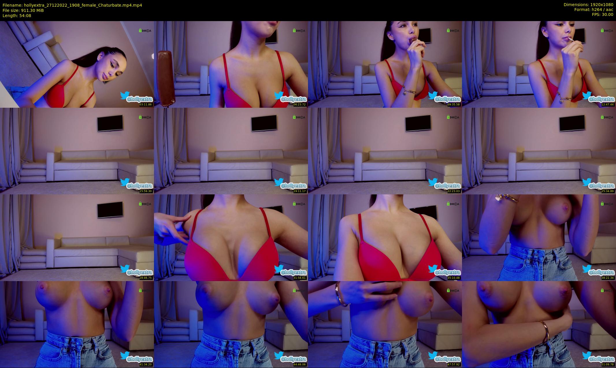 hollyextra — 55 minute Chaturbate female cam show recording, 1080p, Dec 27, 2022