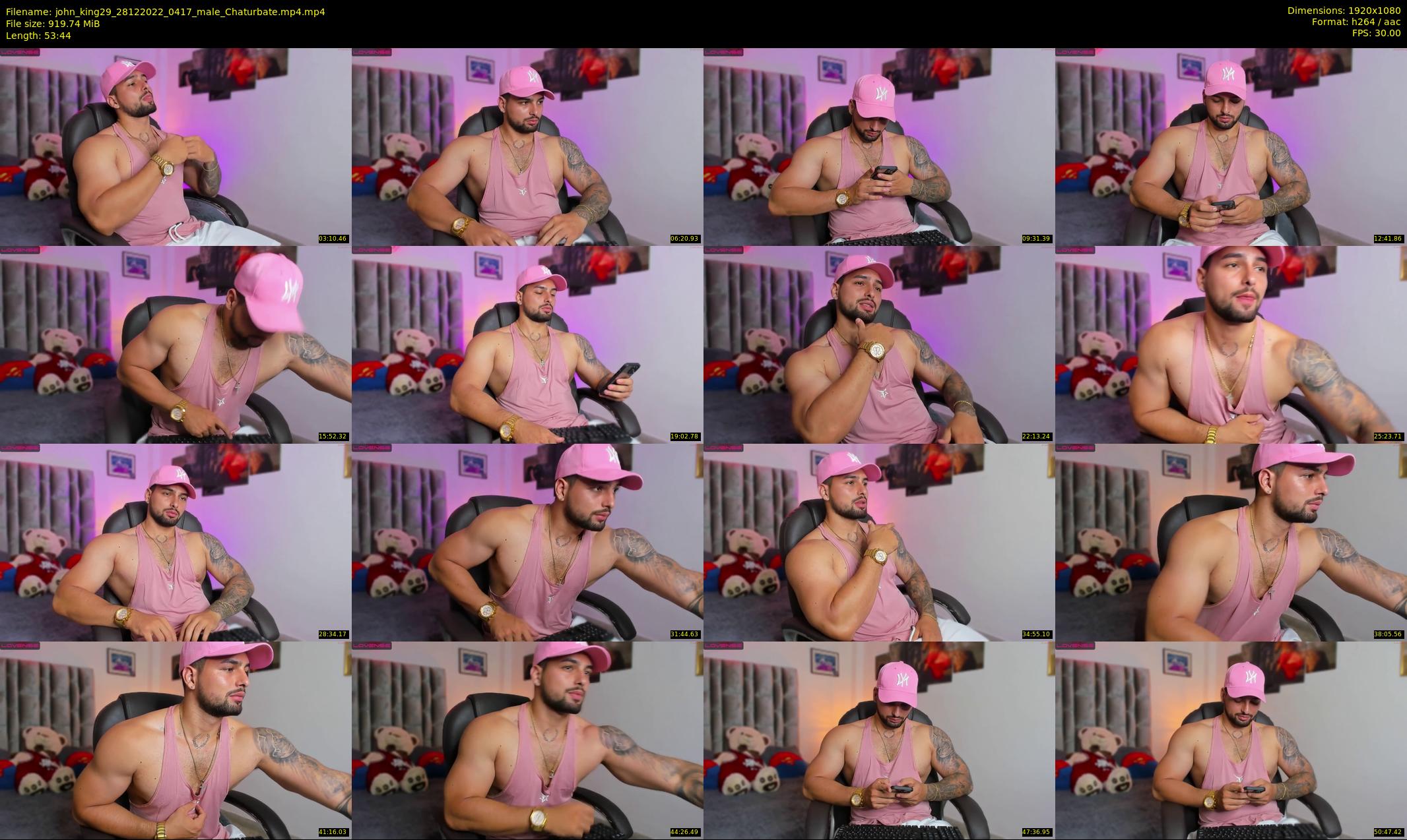 john_king29 — 54 minute Chaturbate male cam show recording, 1080p, Dec 28, 2022