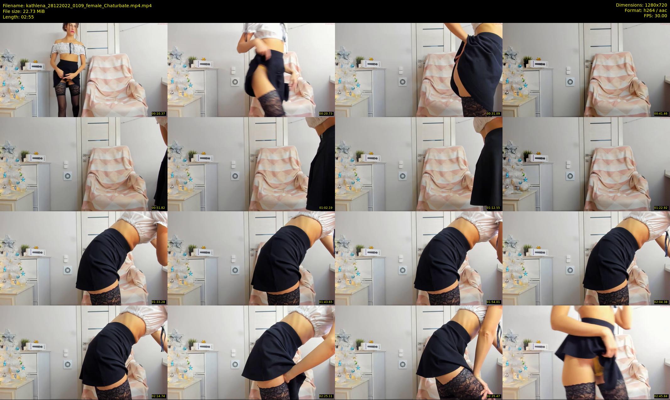 kathlena — 3 minute Chaturbate female cam show recording, 720p, Dec 28, 2022