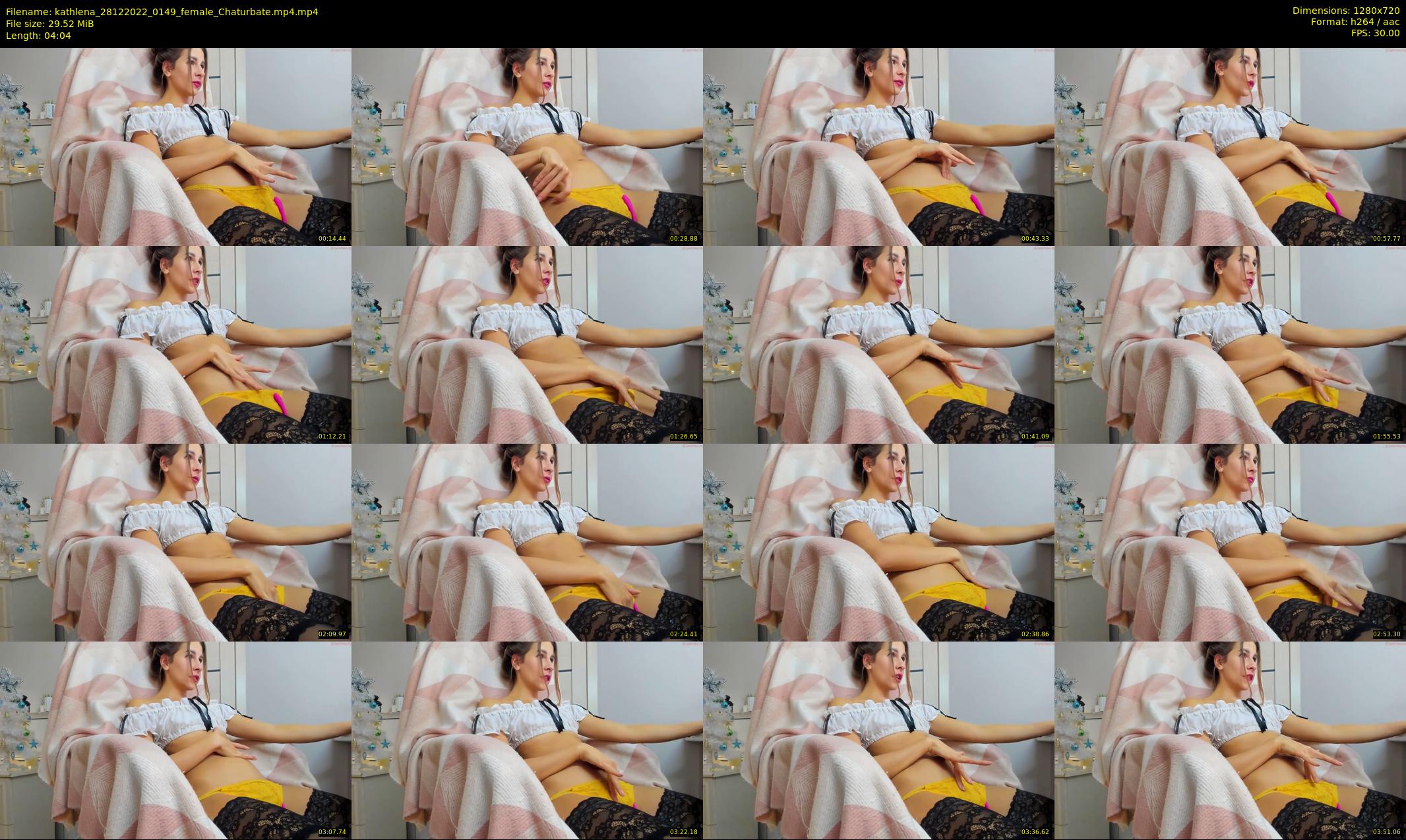 kathlena — 5 minute Chaturbate female cam show recording, 720p, Dec 28, 2022