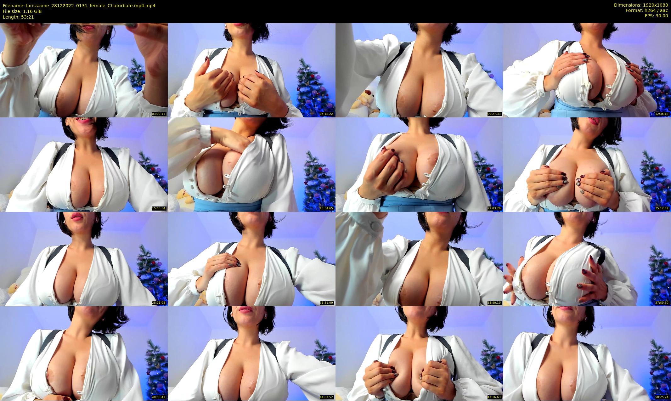 larissaone — 54 minute Chaturbate female cam show recording, 1080p, Dec 28, 2022