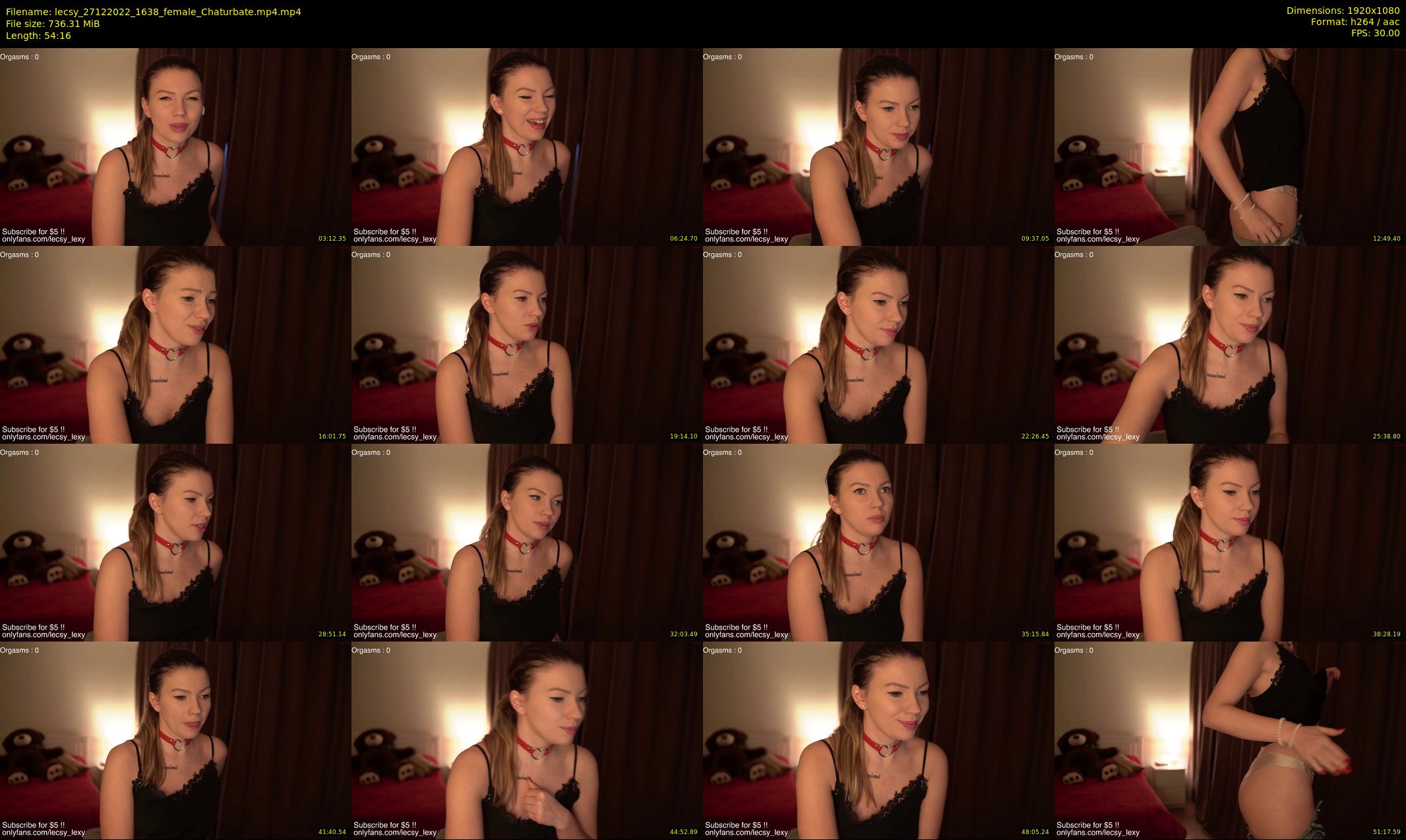 lecsy — 55 minute Chaturbate female cam show recording, 1080p, Dec 27, 2022