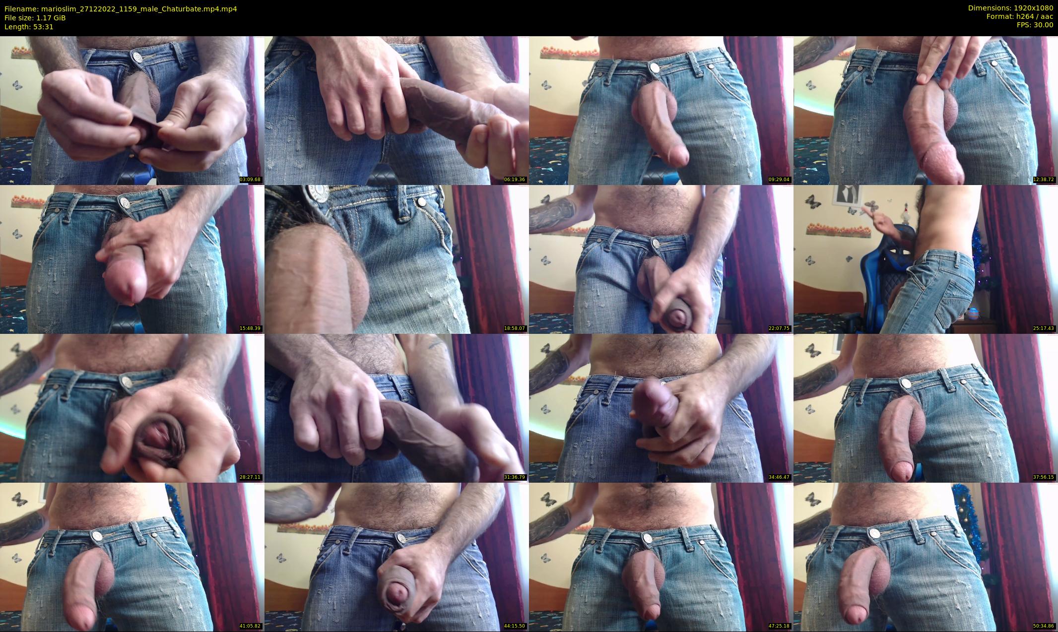 marioslim — 54 minute Chaturbate male cam show recording, 1080p, Dec 27, 2022
