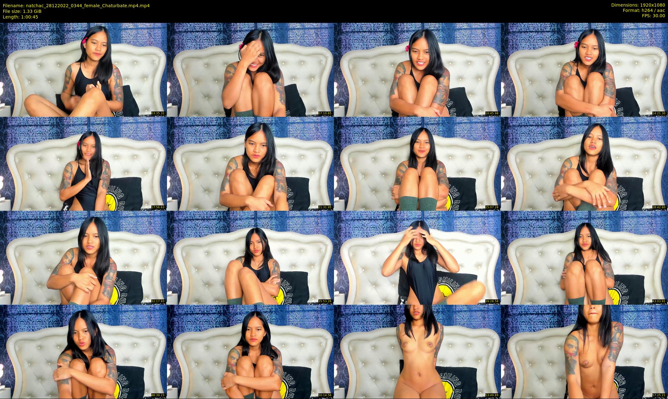 natchac — 61 minute Chaturbate female cam show recording, 1080p, Dec 28, 2022