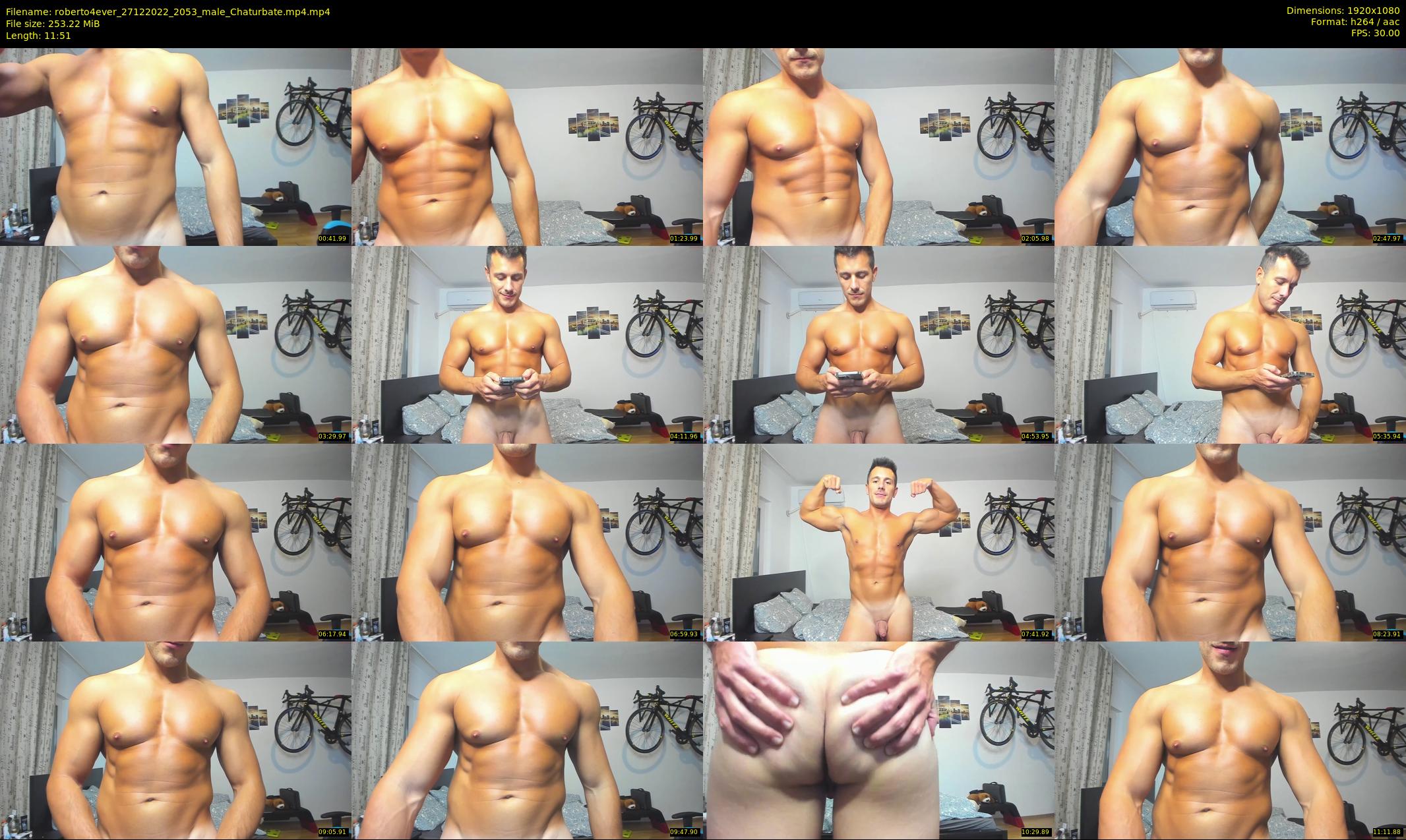 roberto4ever — 12 minute Chaturbate male cam show recording, 1080p, Dec 27, 2022