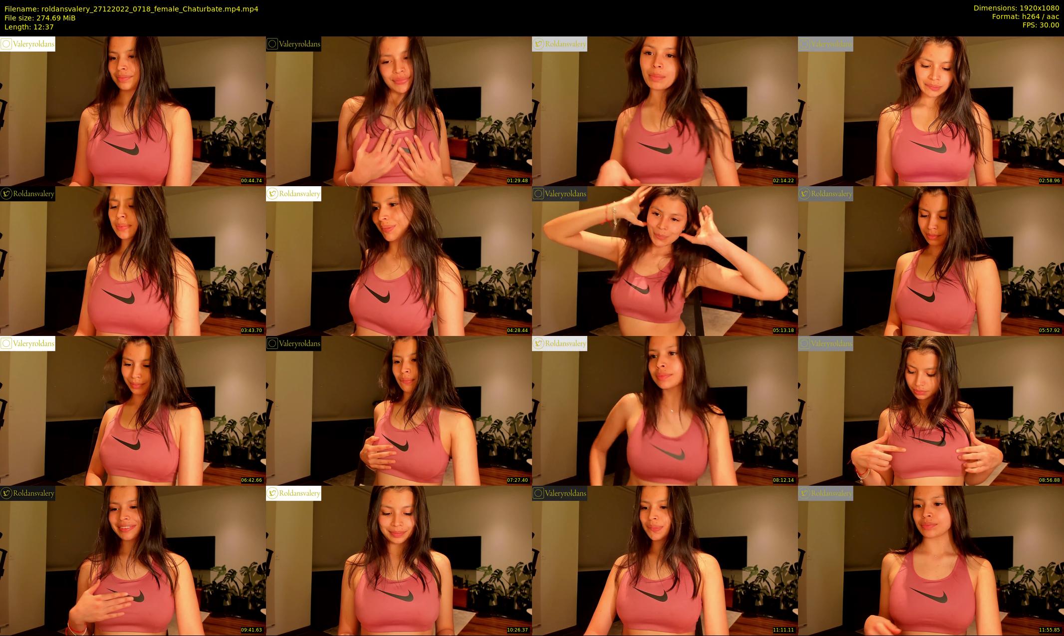 roldansvalery — 13 minute Chaturbate female cam show recording, 1080p, Dec 27, 2022
