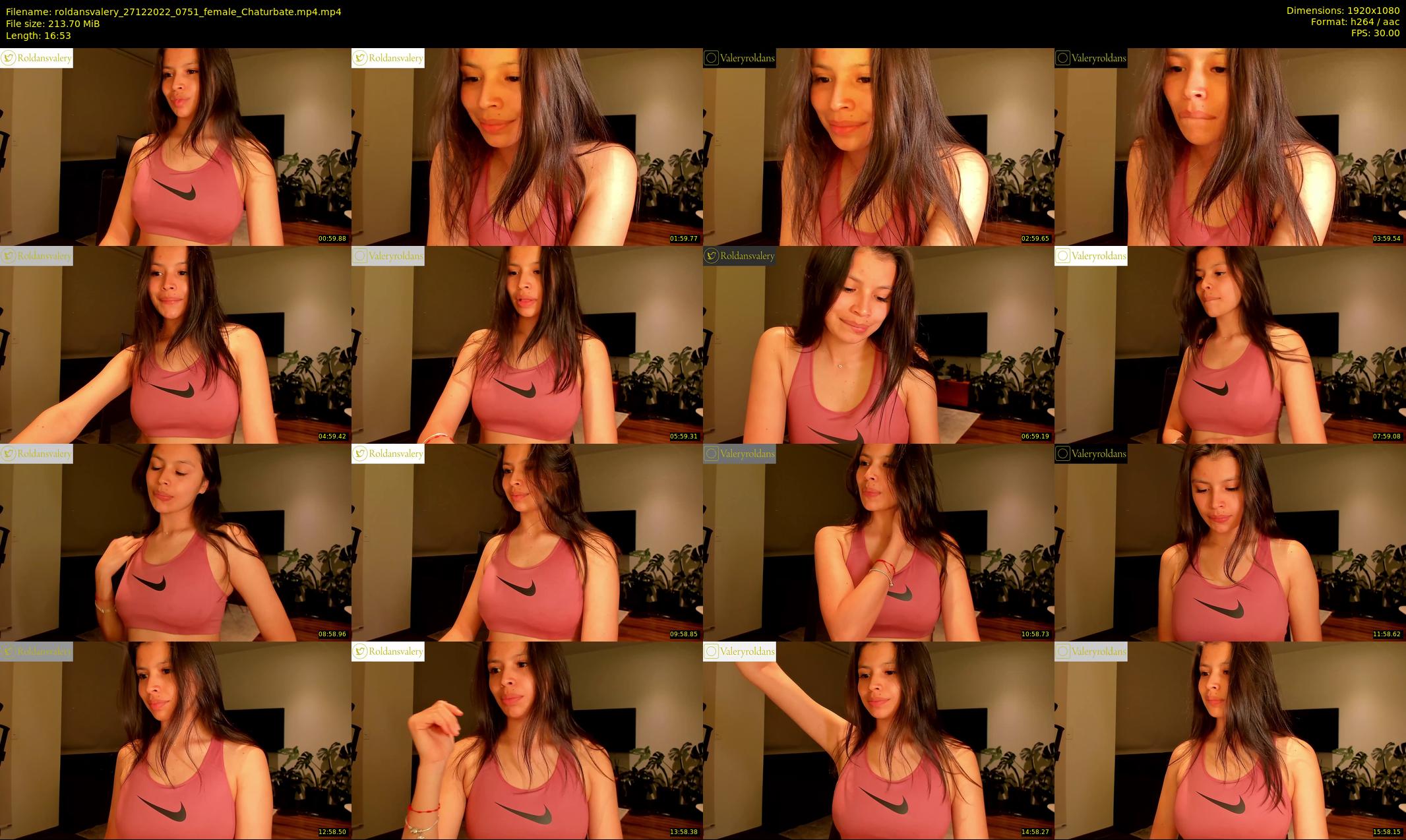 roldansvalery — 17 minute Chaturbate female cam show recording, 1080p, Dec 27, 2022