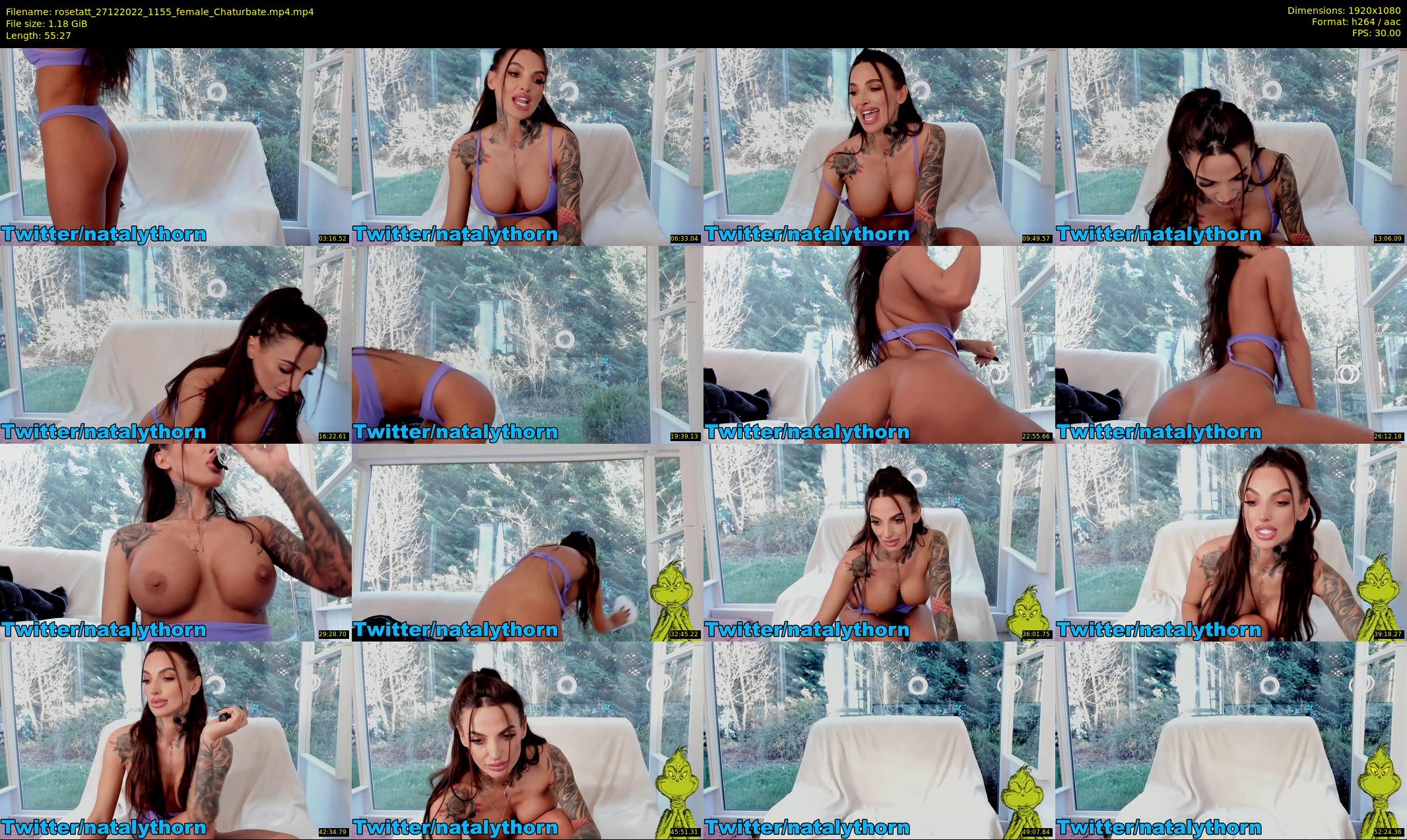 rosetatt — 56 minute Chaturbate female cam show recording, 1080p, Dec 27, 2022