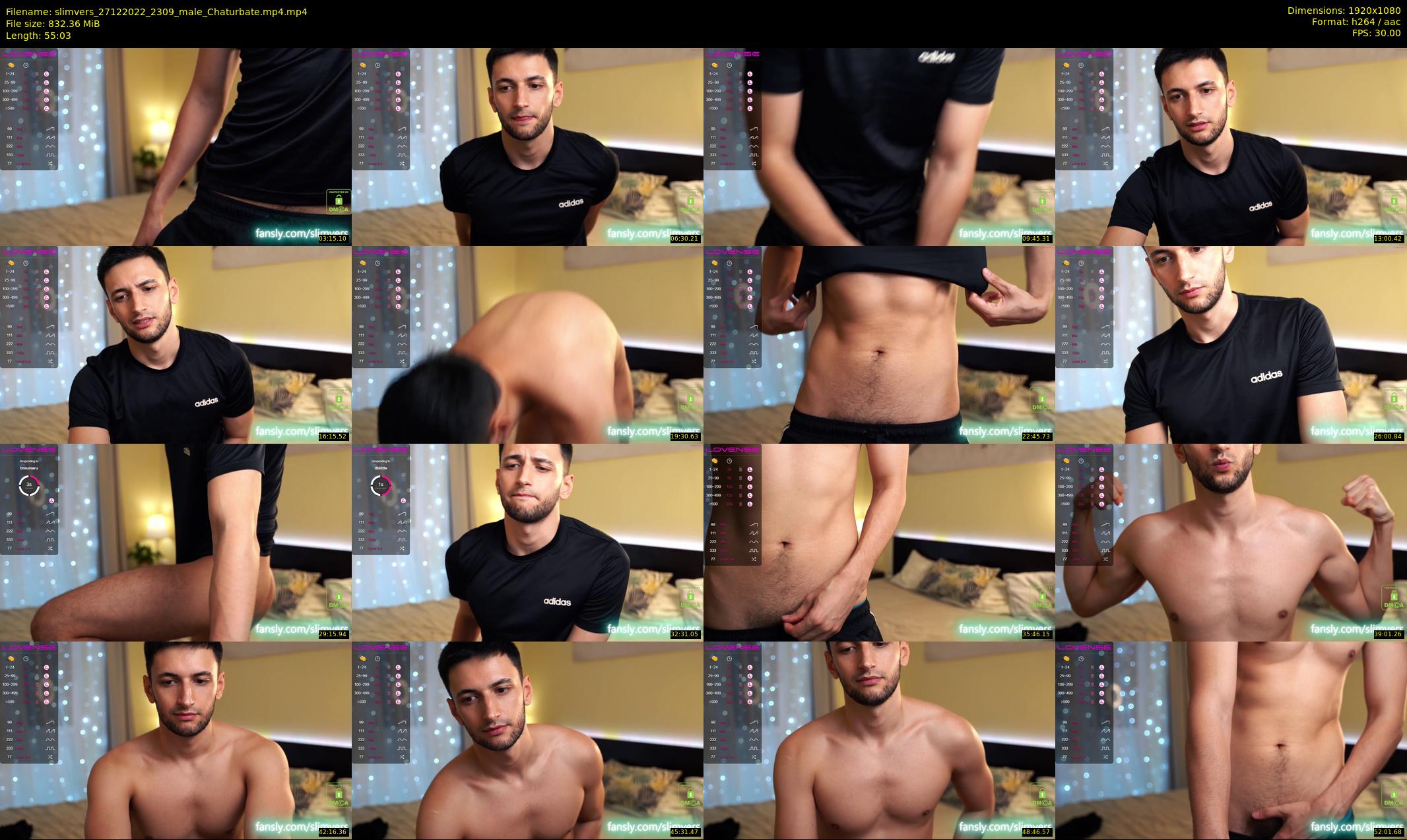 slimvers — 56 minute Chaturbate male cam show recording, 1080p, Dec 27, 2022