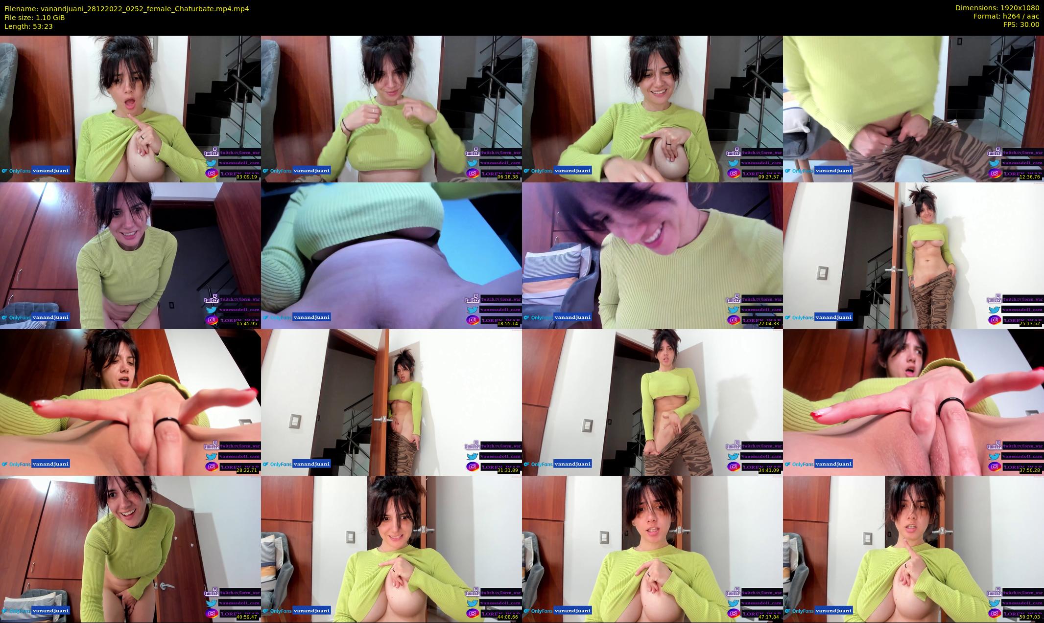 vanandjuani — 54 minute Chaturbate female cam show recording, 1080p, Dec 28, 2022