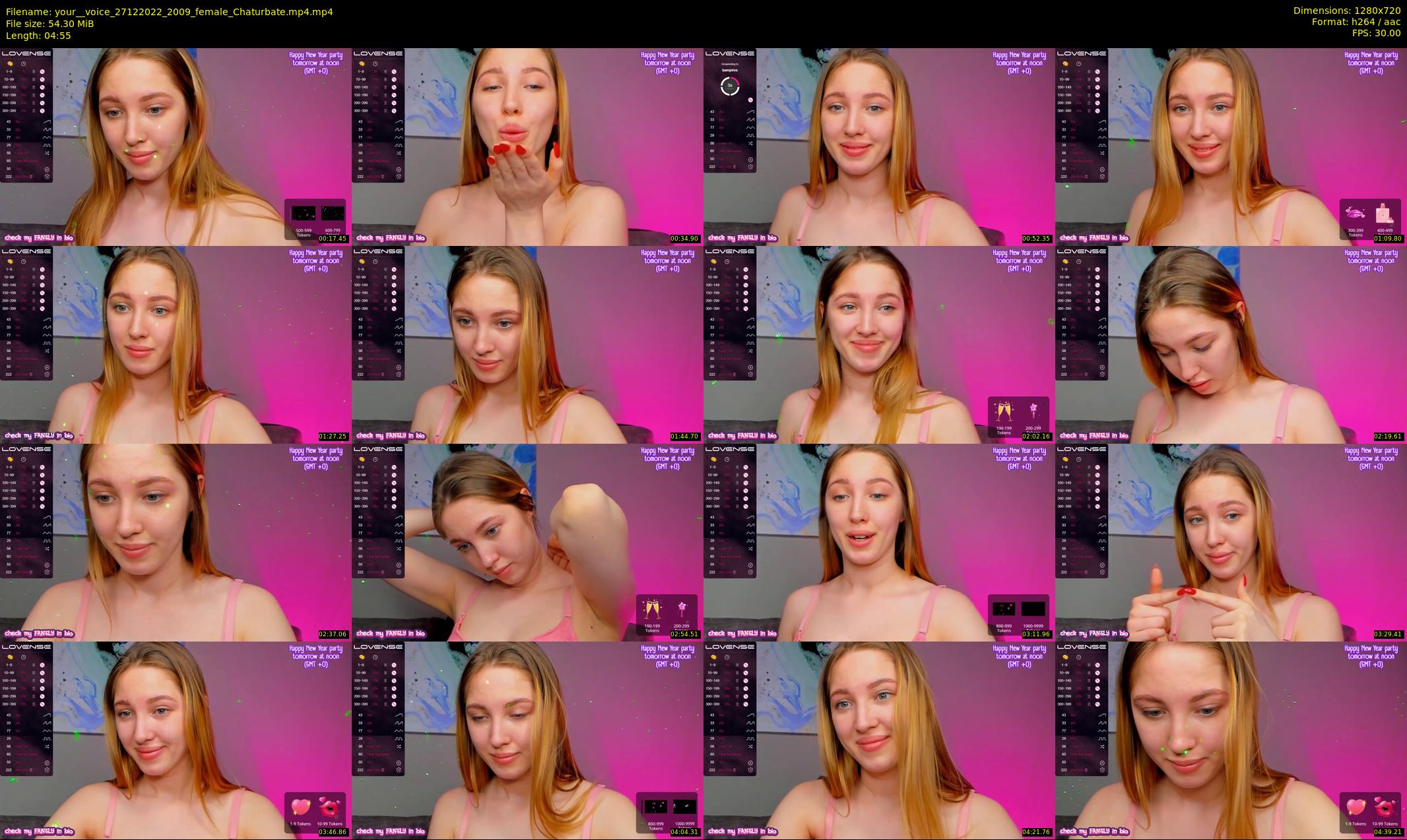 your__voice — 5 minute Chaturbate female cam show recording, 720p, Dec 27, 2022