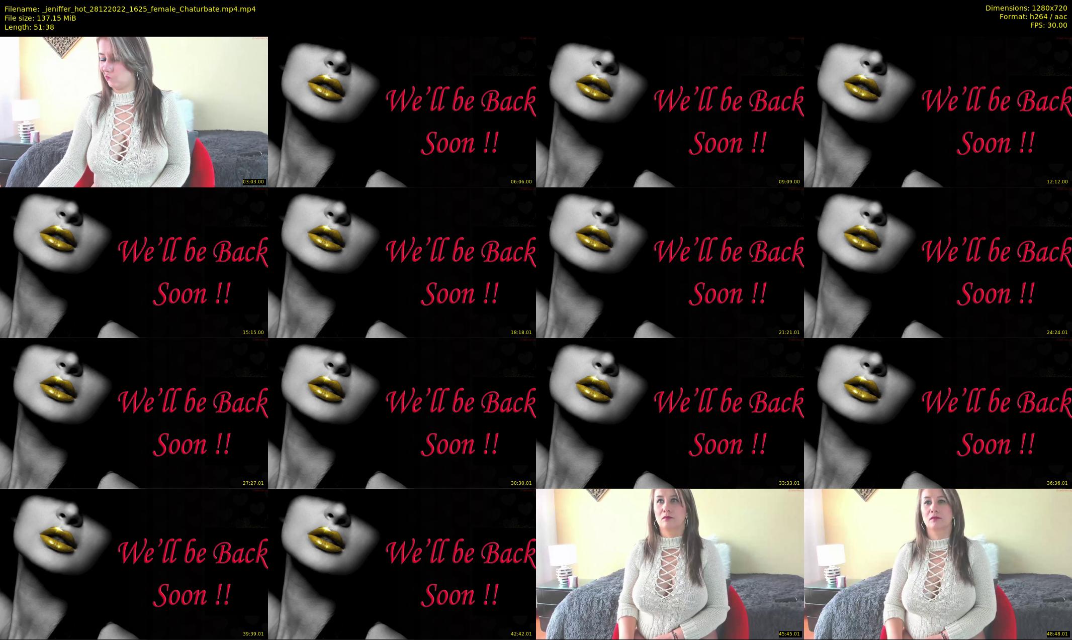 _jeniffer_hot — 52 minute Chaturbate female cam show recording, 720p, Dec 28, 2022