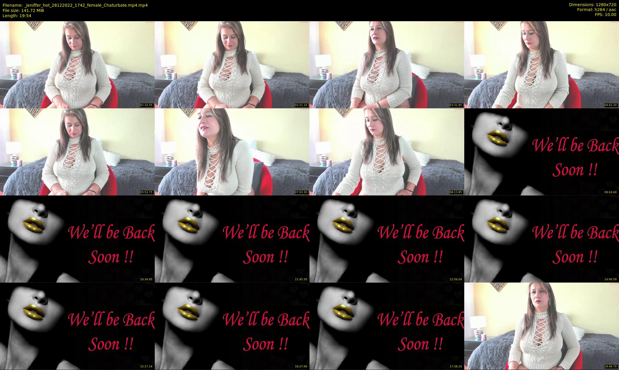 _jeniffer_hot — 20 minute Chaturbate female cam show recording, 720p, Dec 28, 2022