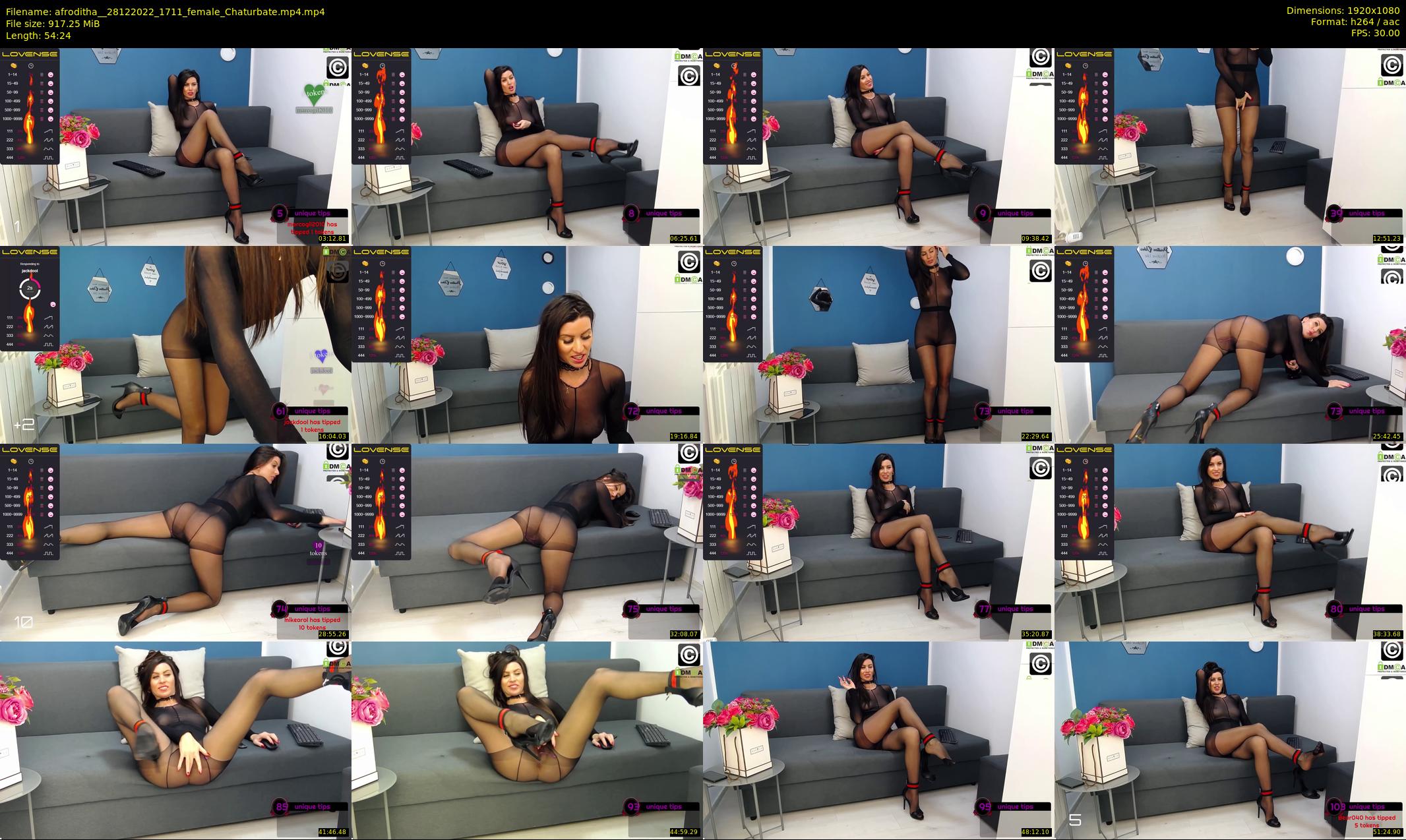afroditha_ — 55 minute Chaturbate female cam show recording, 1080p, Dec 28, 2022