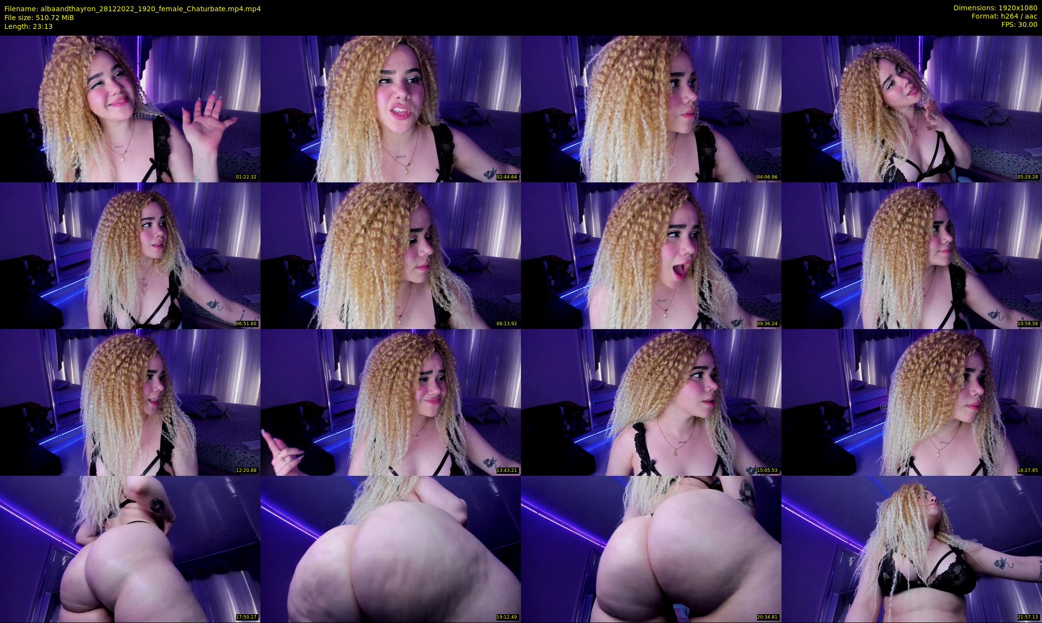 albaandthayron — 24 minute Chaturbate couple cam show recording, 1080p, Dec 28, 2022