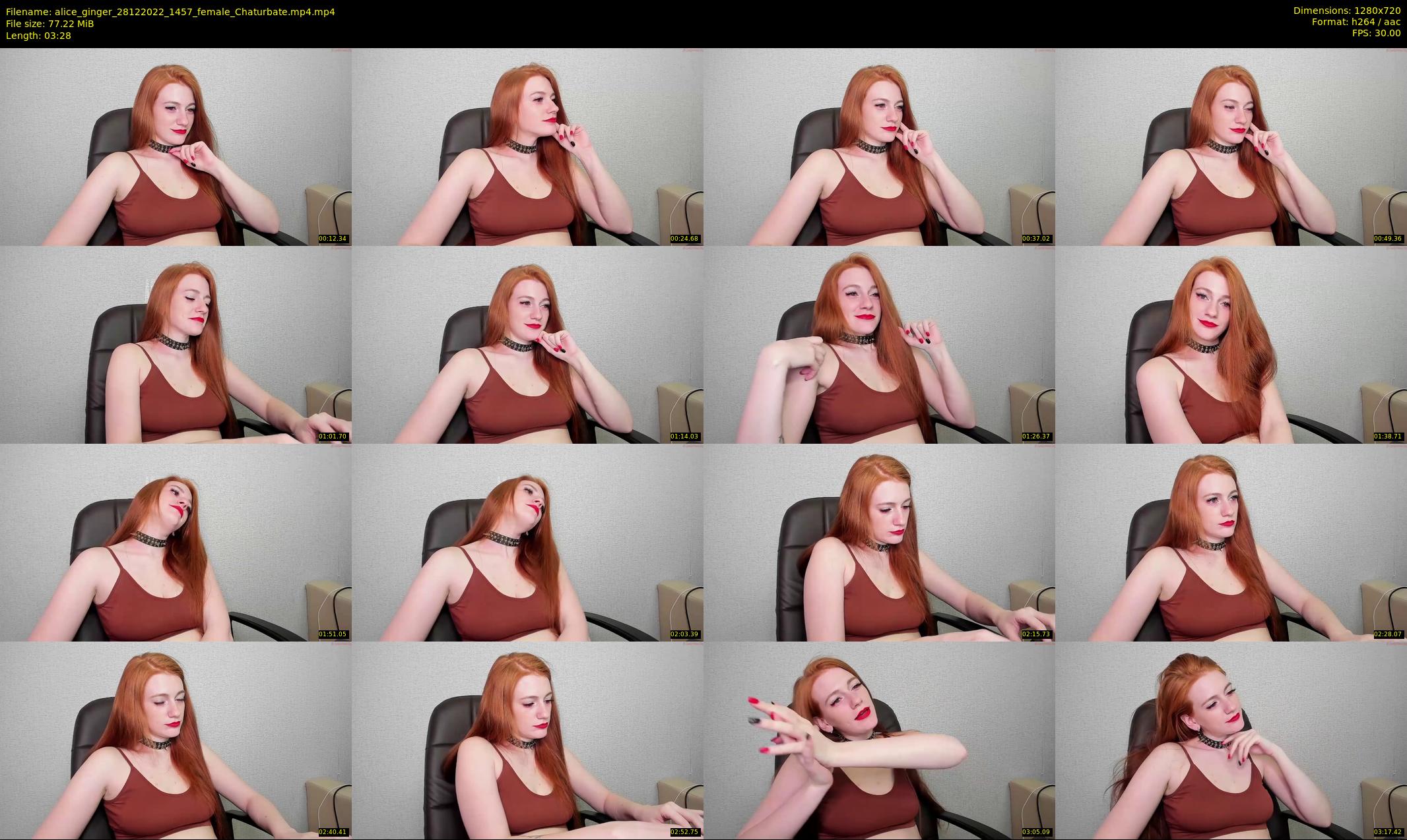 alice_ginger — 4 minute Chaturbate female cam show recording, 720p, Dec 28, 2022