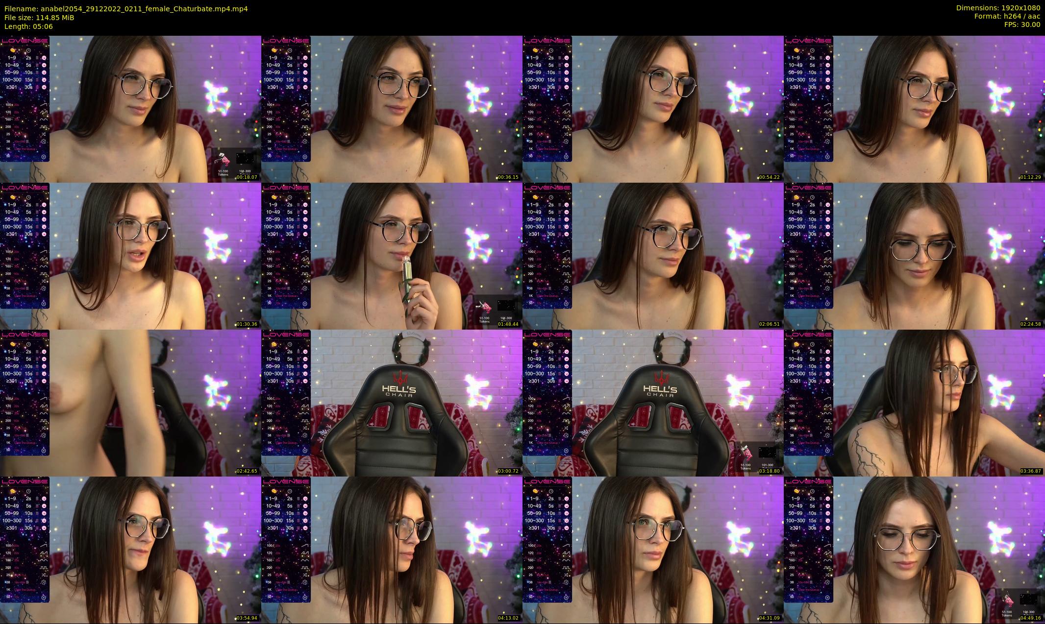 anabel2054 — 6 minute Chaturbate female cam show recording, 1080p, Dec 29, 2022