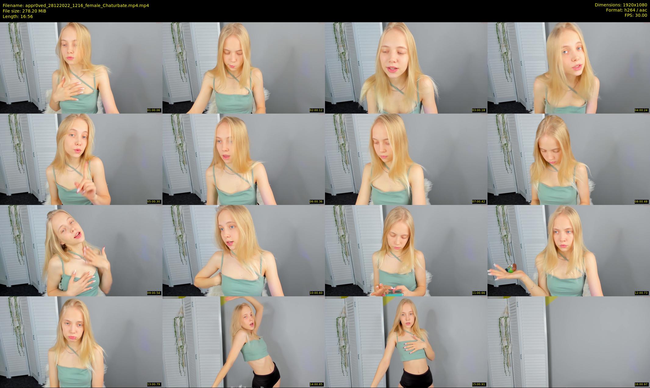 appr0ved — 17 minute Chaturbate female cam show recording, 1080p, Dec 28, 2022