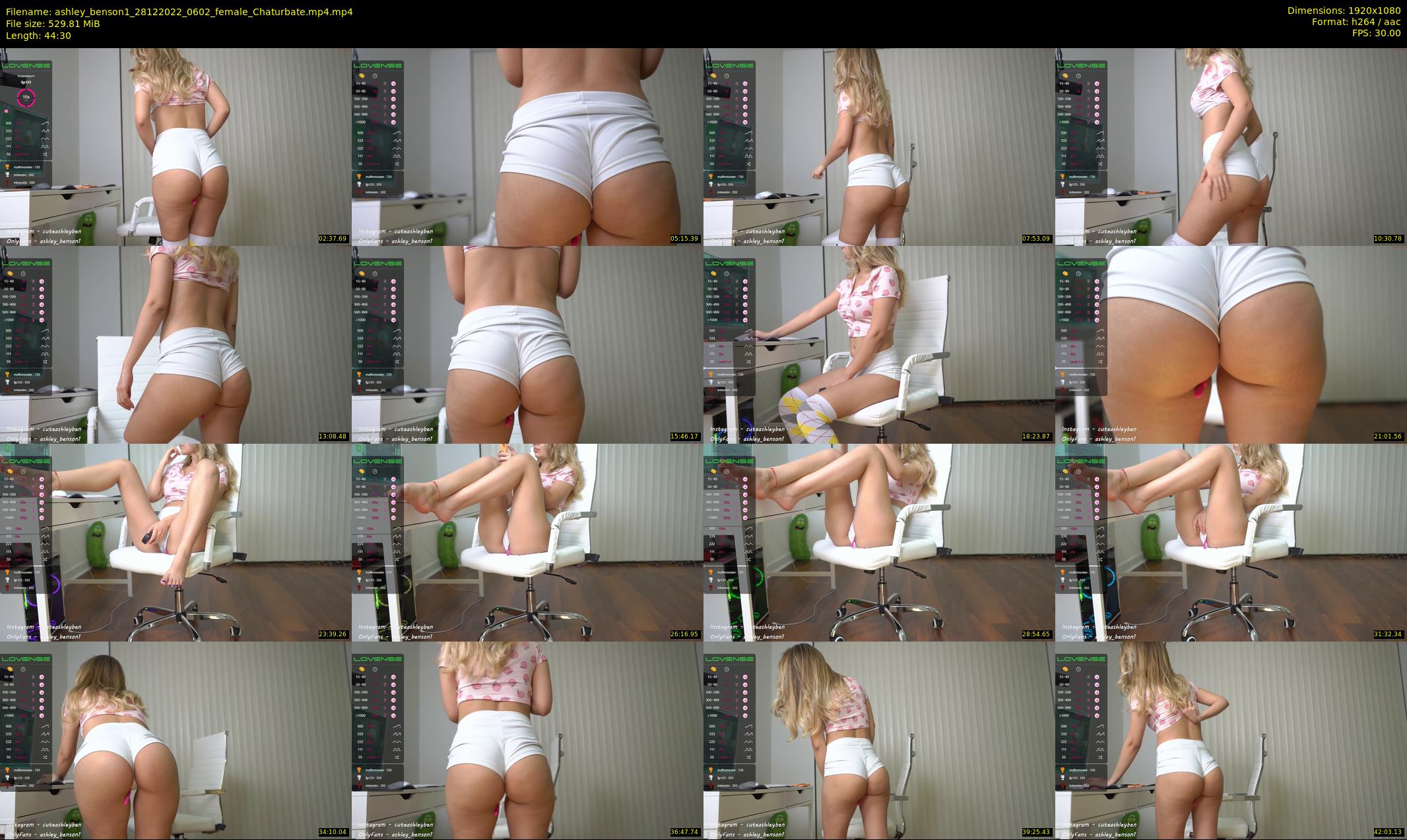 ashley_benson1 — 45 minute Chaturbate female cam show recording, 1080p, Dec 28, 2022