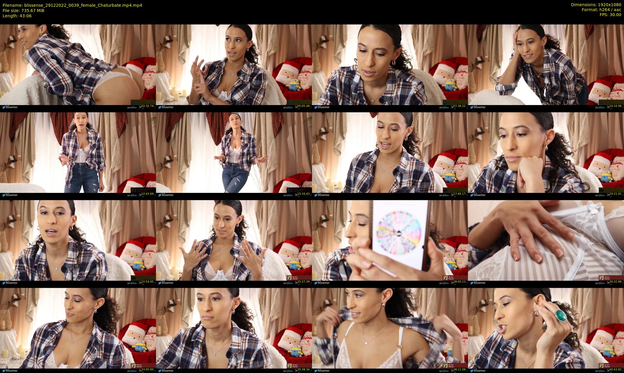 blissense — 44 minute Chaturbate female cam show recording, 1080p, Dec 29, 2022