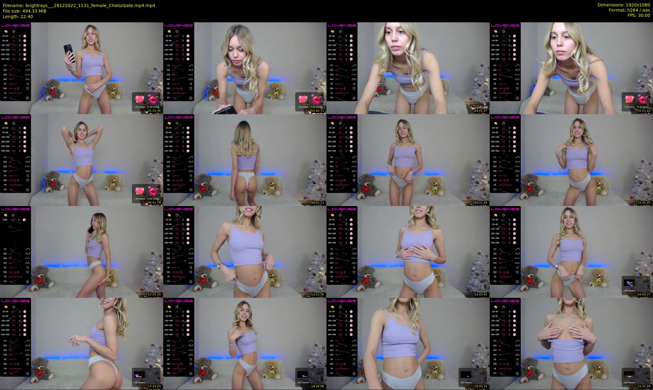 brightrays__ — 23 minute Chaturbate female cam show recording, 1080p, Dec 28, 2022