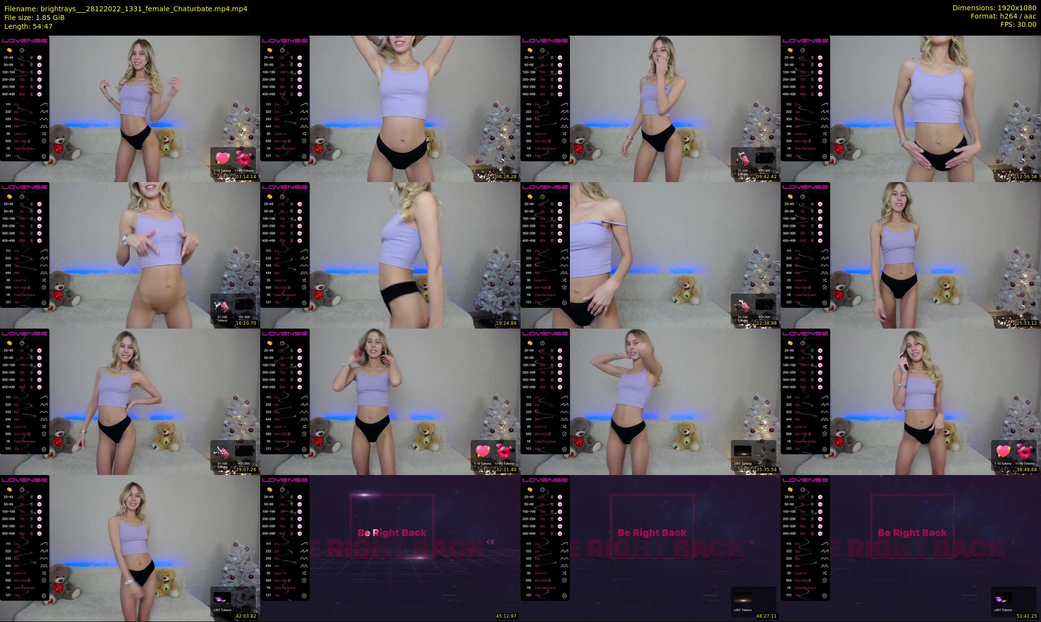 brightrays__ — 55 minute Chaturbate female cam show recording, 1080p, Dec 28, 2022