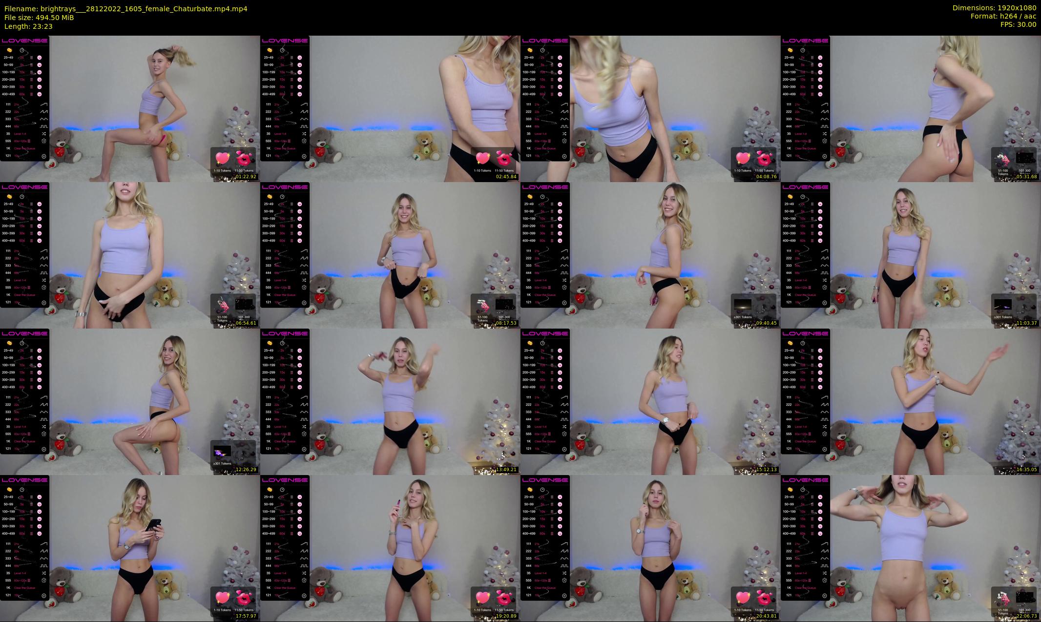 brightrays__ — 24 minute Chaturbate female cam show recording, 1080p, Dec 28, 2022
