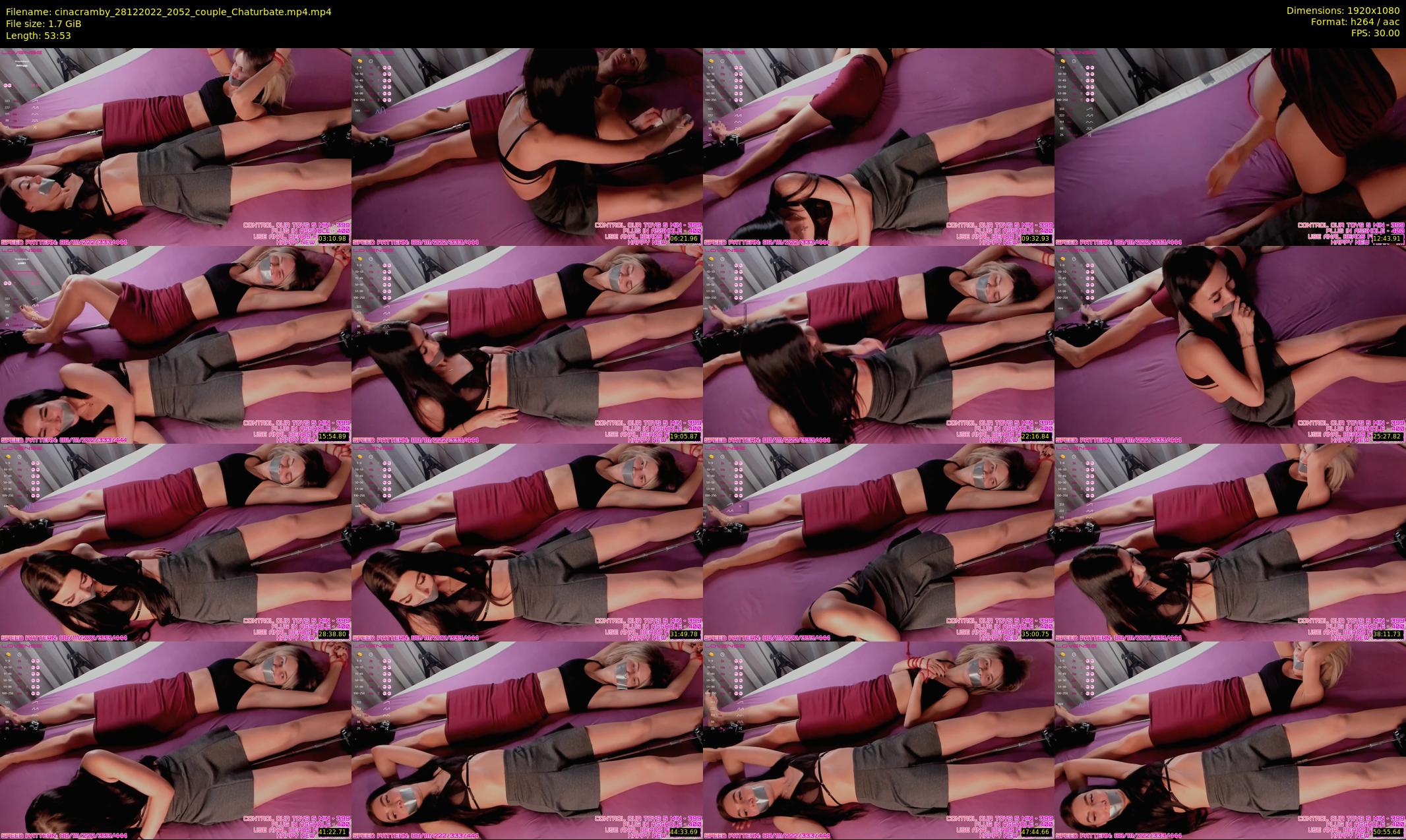 cinacramby — 54 minute Chaturbate female cam show recording, 1080p, Dec 28, 2022