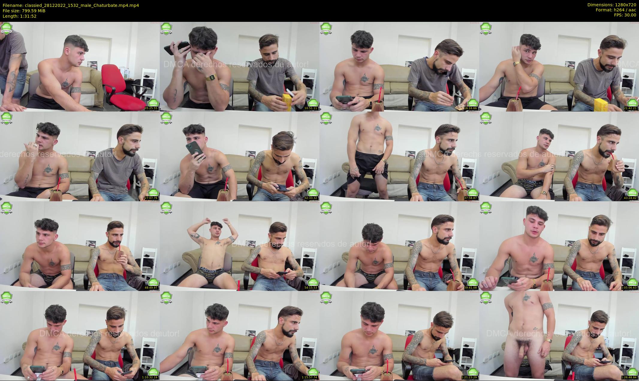classied — 92 minute Chaturbate male cam show recording, 720p, Dec 28, 2022