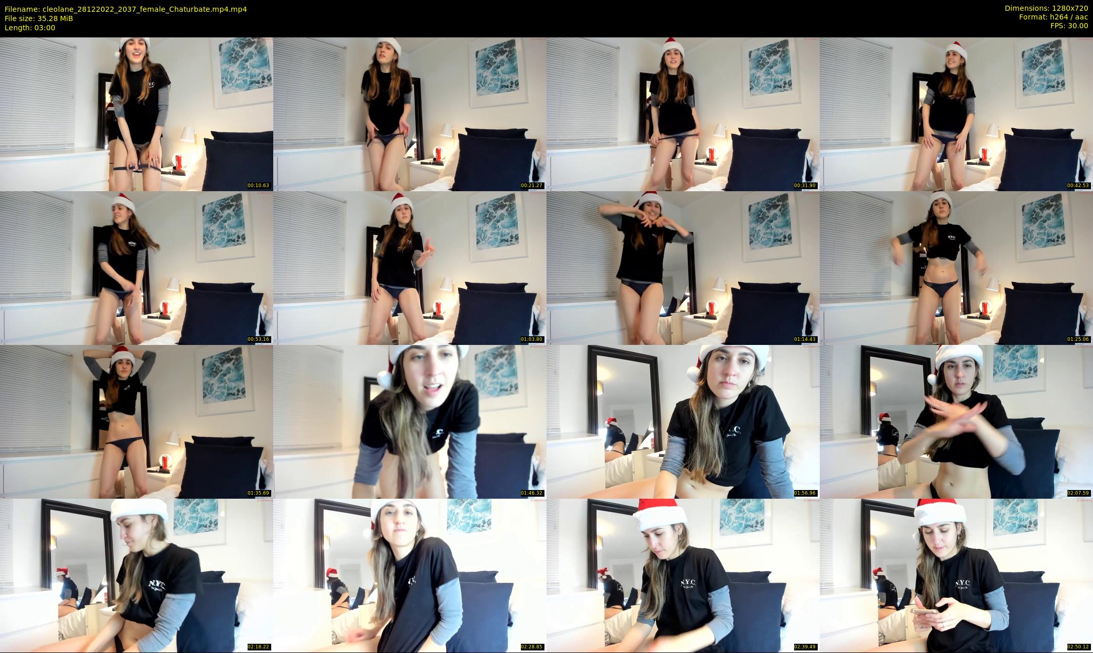 cleolane — 3 minute Chaturbate female cam show recording, 720p, Dec 28, 2022