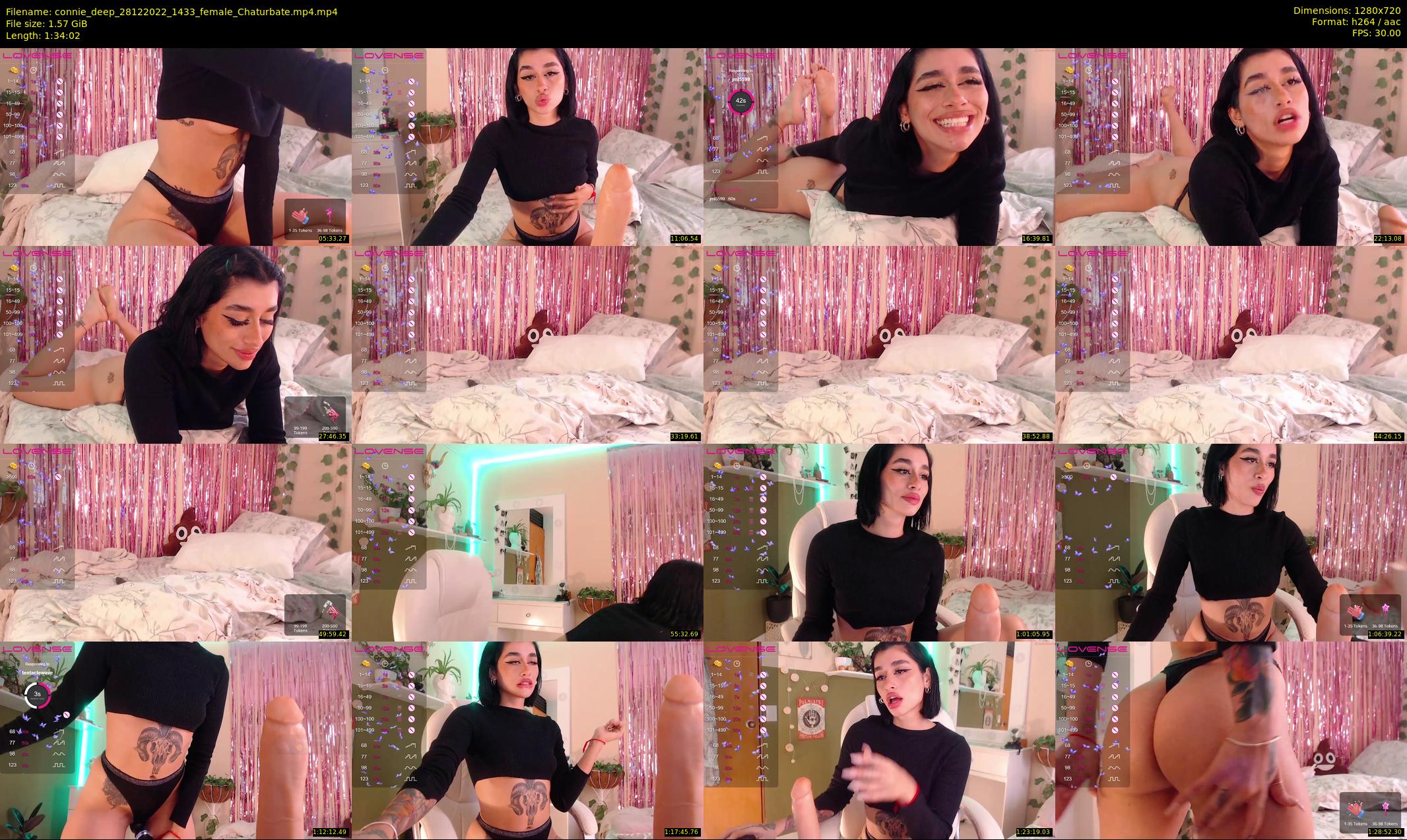 connie_deep — 95 minute Chaturbate female cam show recording, 720p, Dec 28, 2022