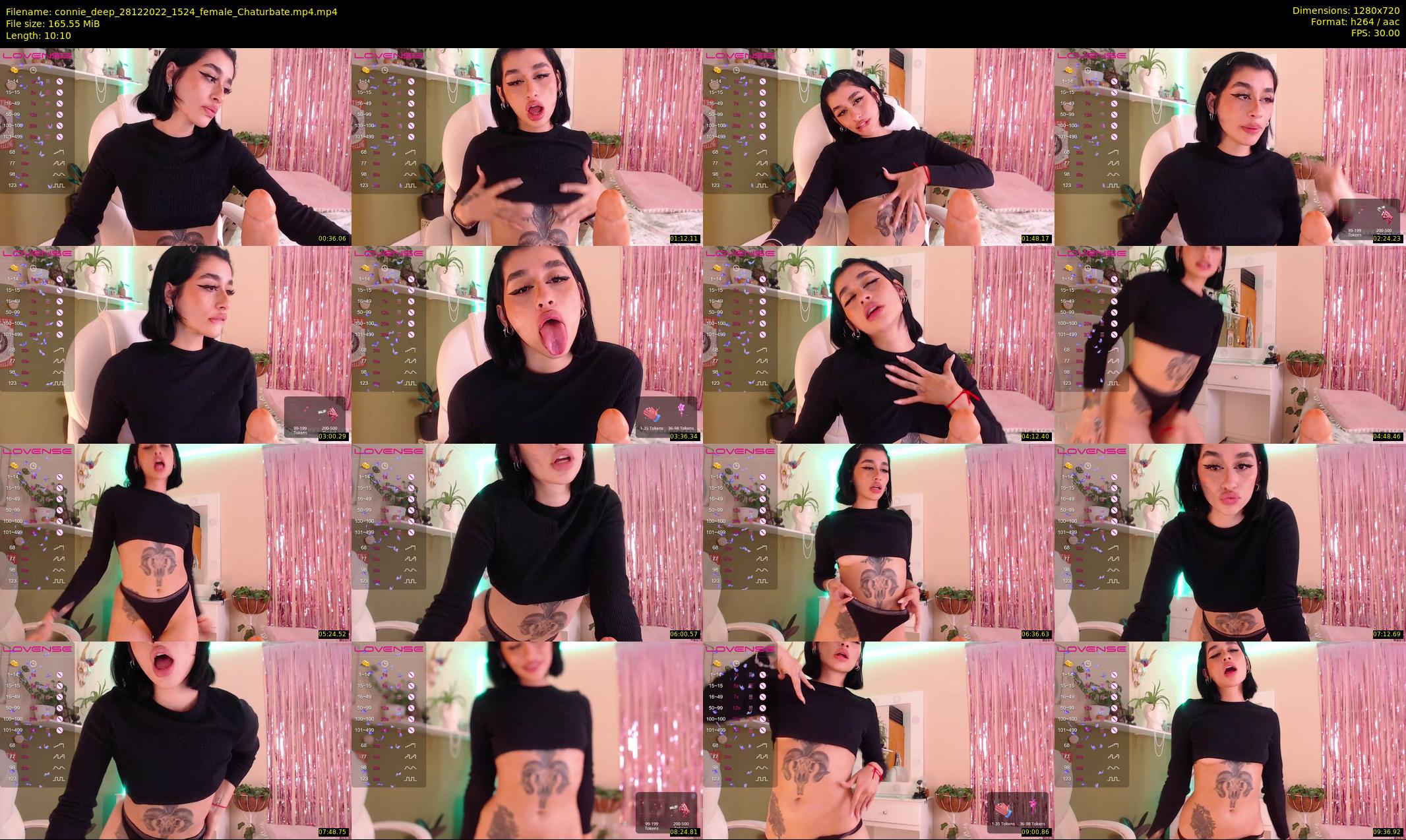 connie_deep — 11 minute Chaturbate female cam show recording, 720p, Dec 28, 2022