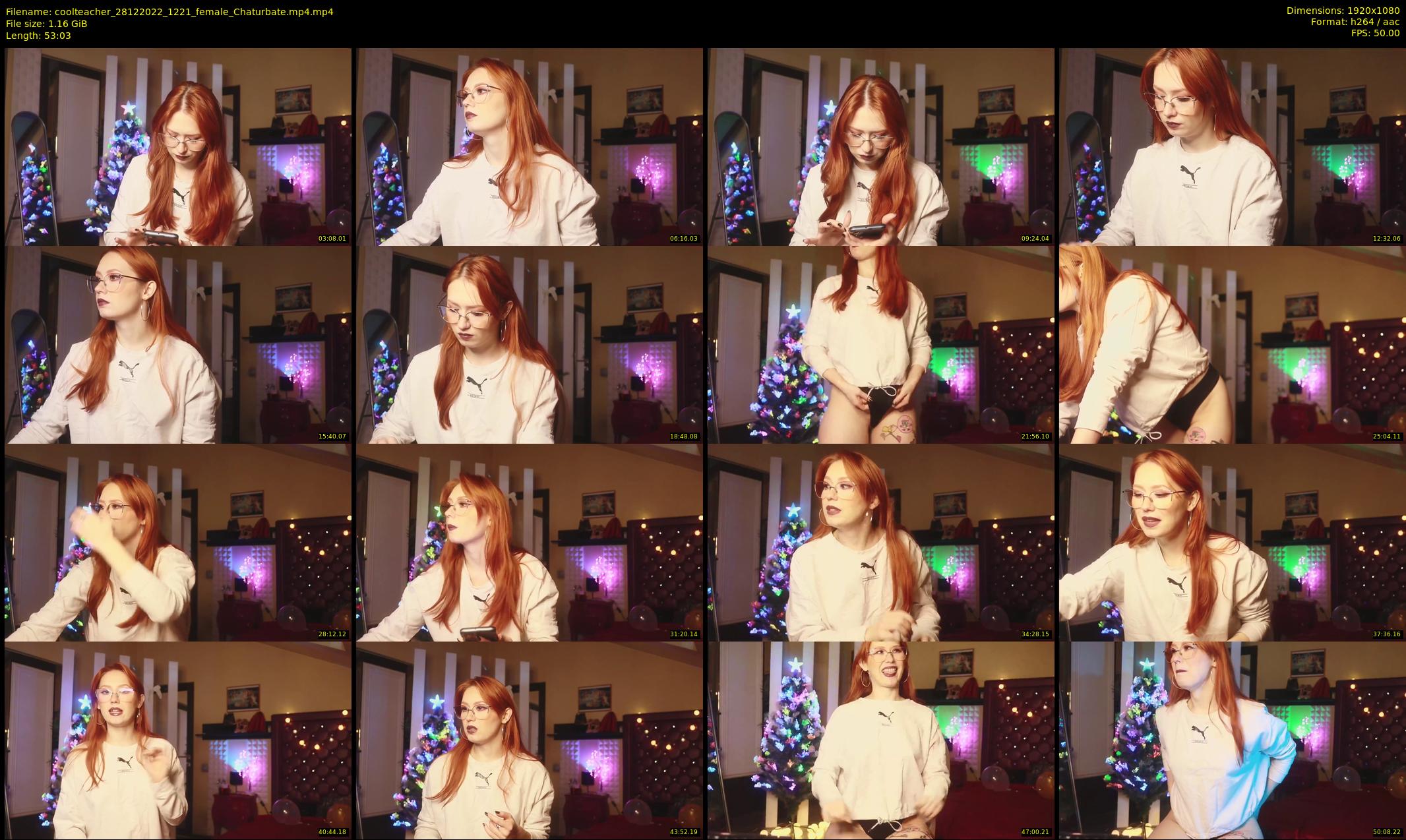 coolteacher — 54 minute Chaturbate female cam show recording, 1080p, Dec 28, 2022