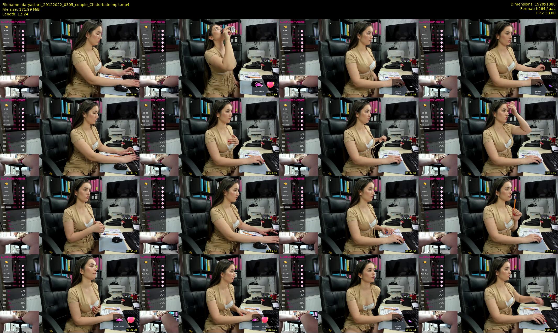 daryastars — 13 minute Chaturbate couple cam show recording, 1080p, Dec 29, 2022