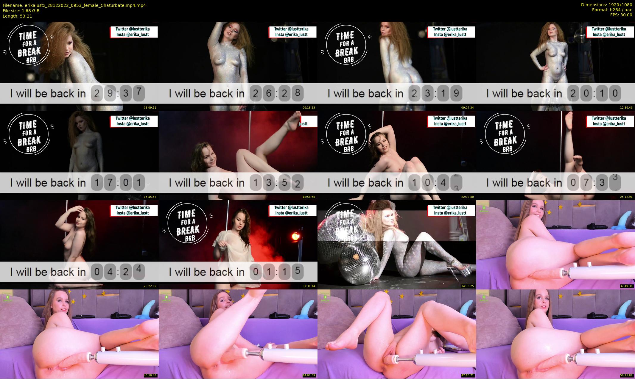 erikalustx — 54 minute Chaturbate female cam show recording, 1080p, Dec 28, 2022