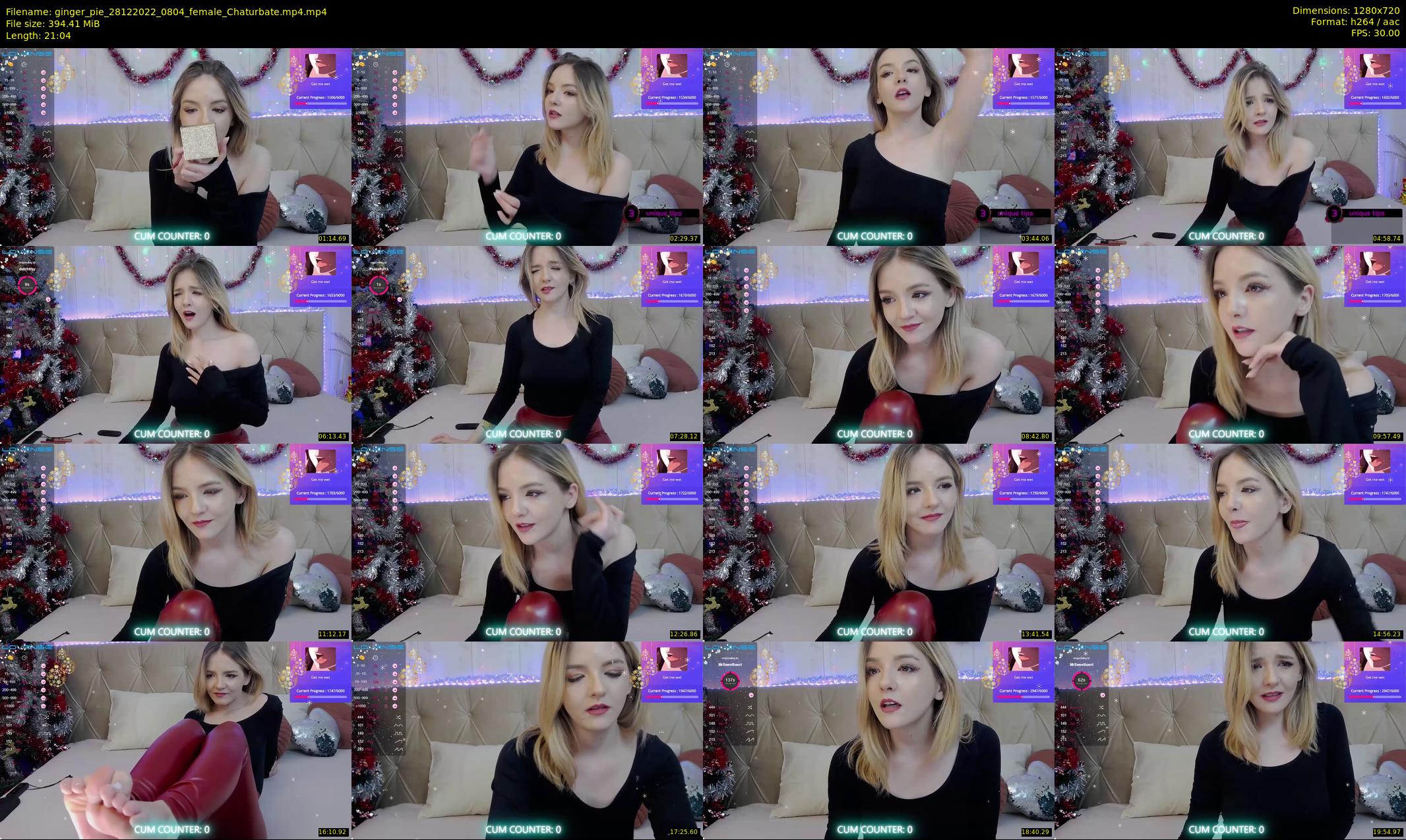 ginger_pie — 22 minute Chaturbate female cam show recording, 720p, Dec 28, 2022