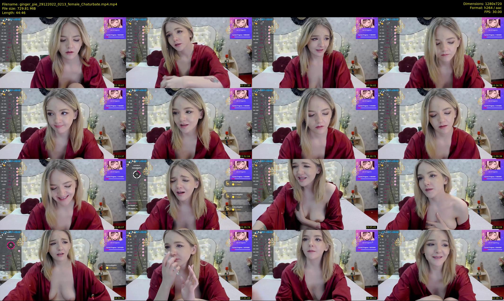 ginger_pie — 45 minute Chaturbate female cam show recording, 720p, Dec 29, 2022