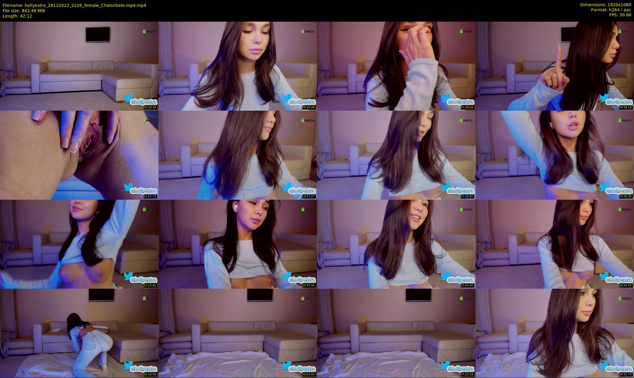 hollyextra — 43 minute Chaturbate female cam show recording, 1080p, Dec 28, 2022