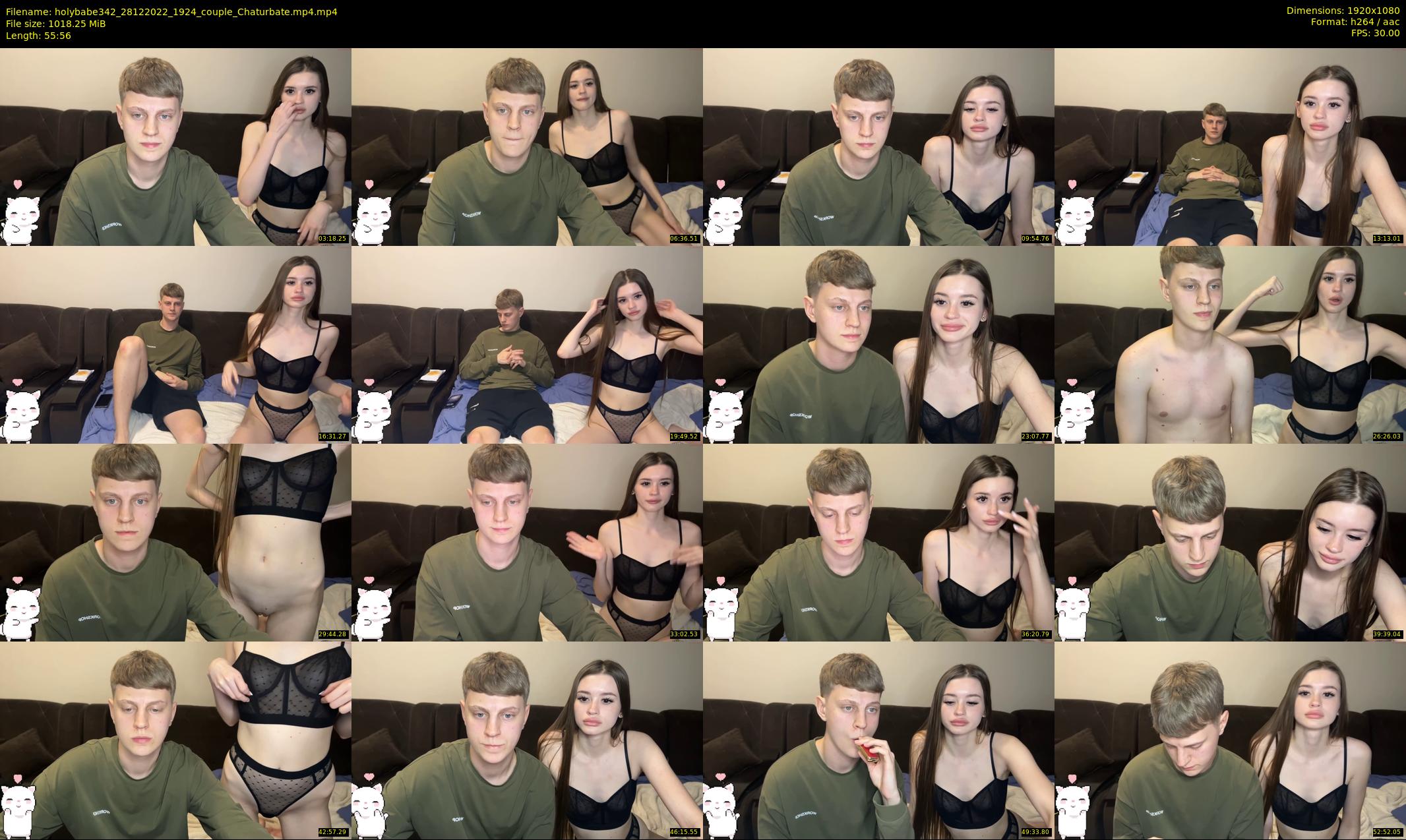holybabe342 — 56 minute Chaturbate couple cam show recording, 1080p, Dec 28, 2022