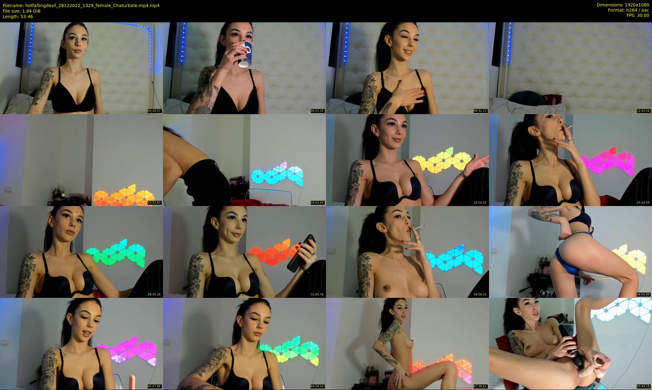 hotfallingdevil — 54 minute Chaturbate female cam show recording, 1080p, Dec 28, 2022